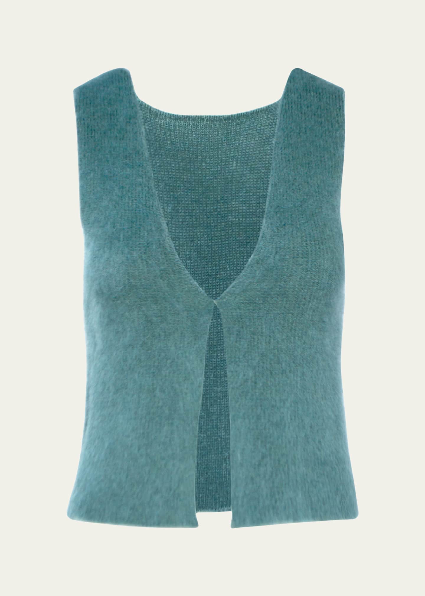 Aisling Camps Brushed Mohair Cropped Vest