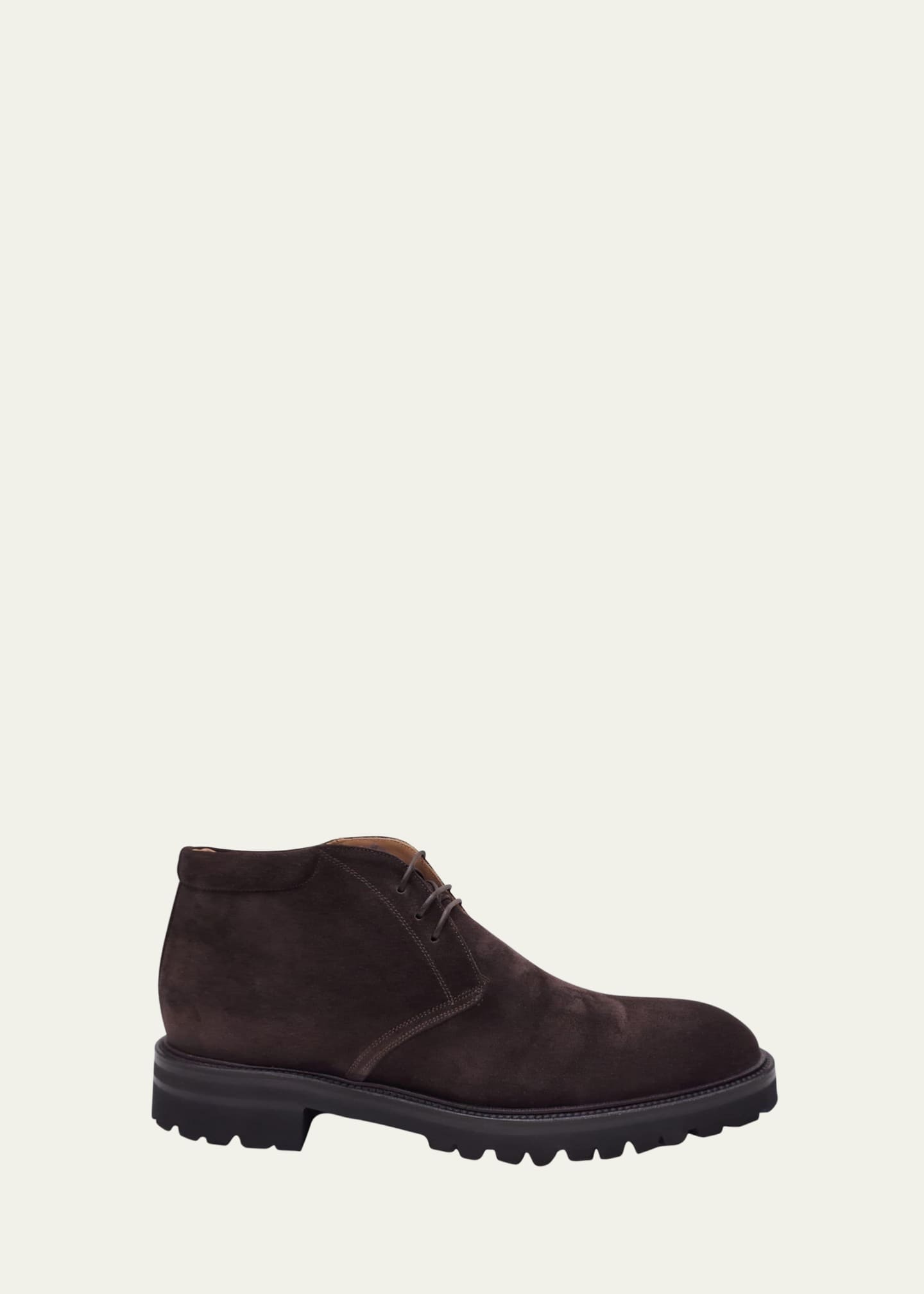 Bergdorf Goodman Men's Suede Lug-Sole Chukka Boots Image 1 of 2