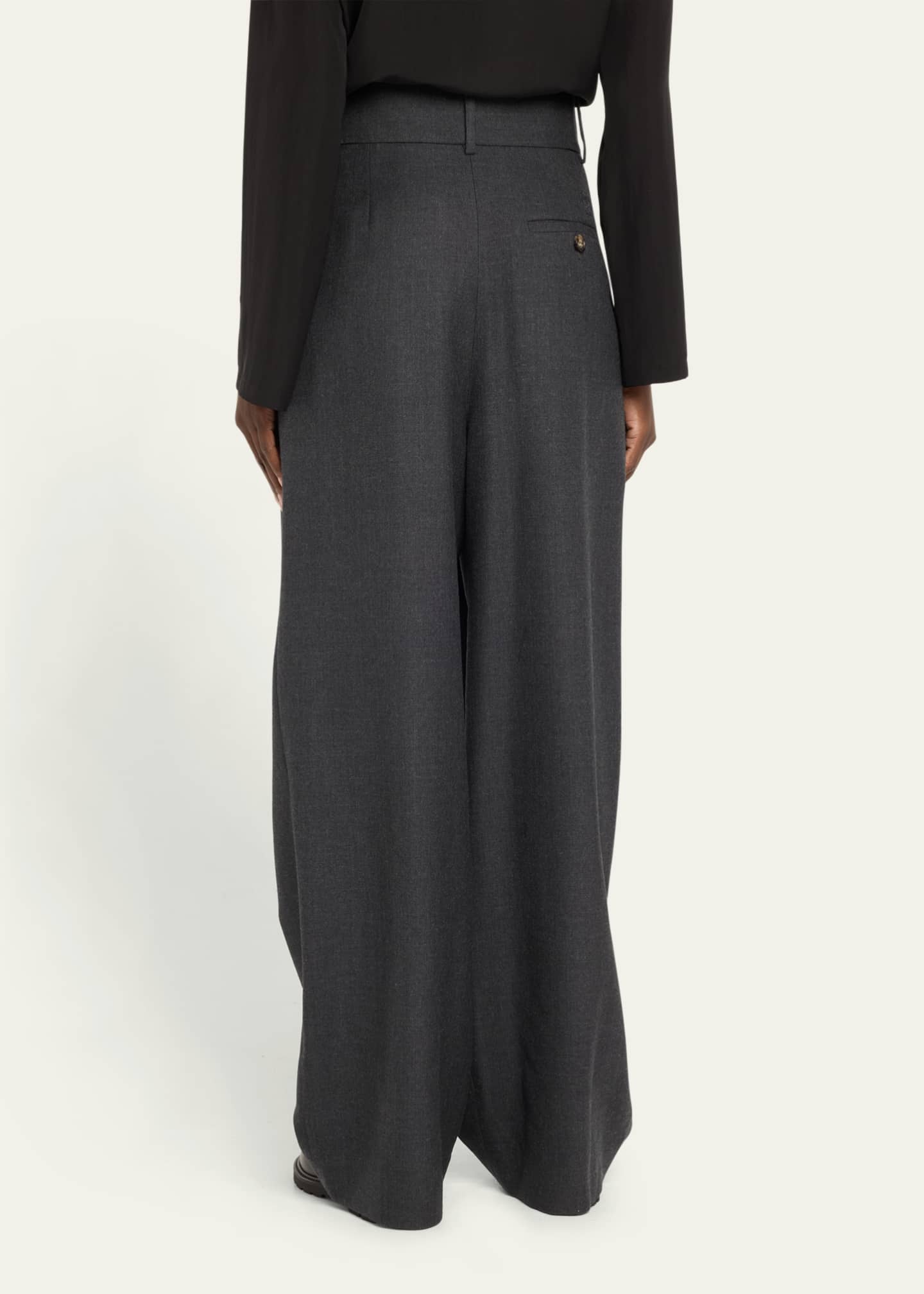Loewe Wool-Blend Wrap Trousers Image 3 of 5