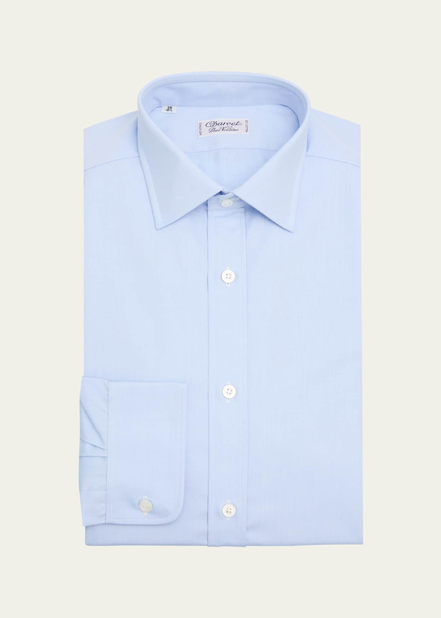 Charvet Men's Cotton Slim-Fit Dress Shirt Image 1 of 2