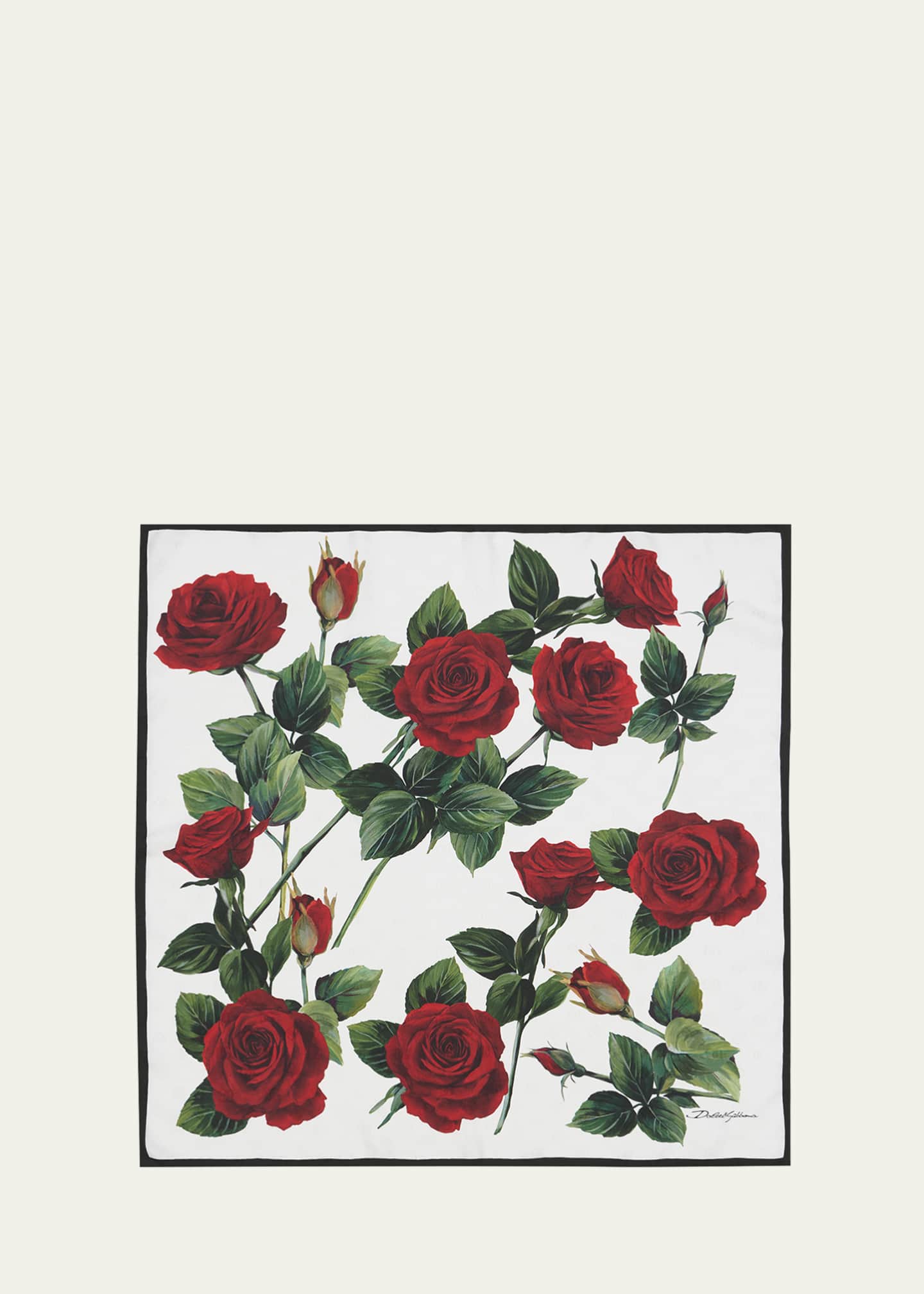 Dolce&Gabbana All-Over DG Jacquard Silk Square Scarf Image 1 of 4