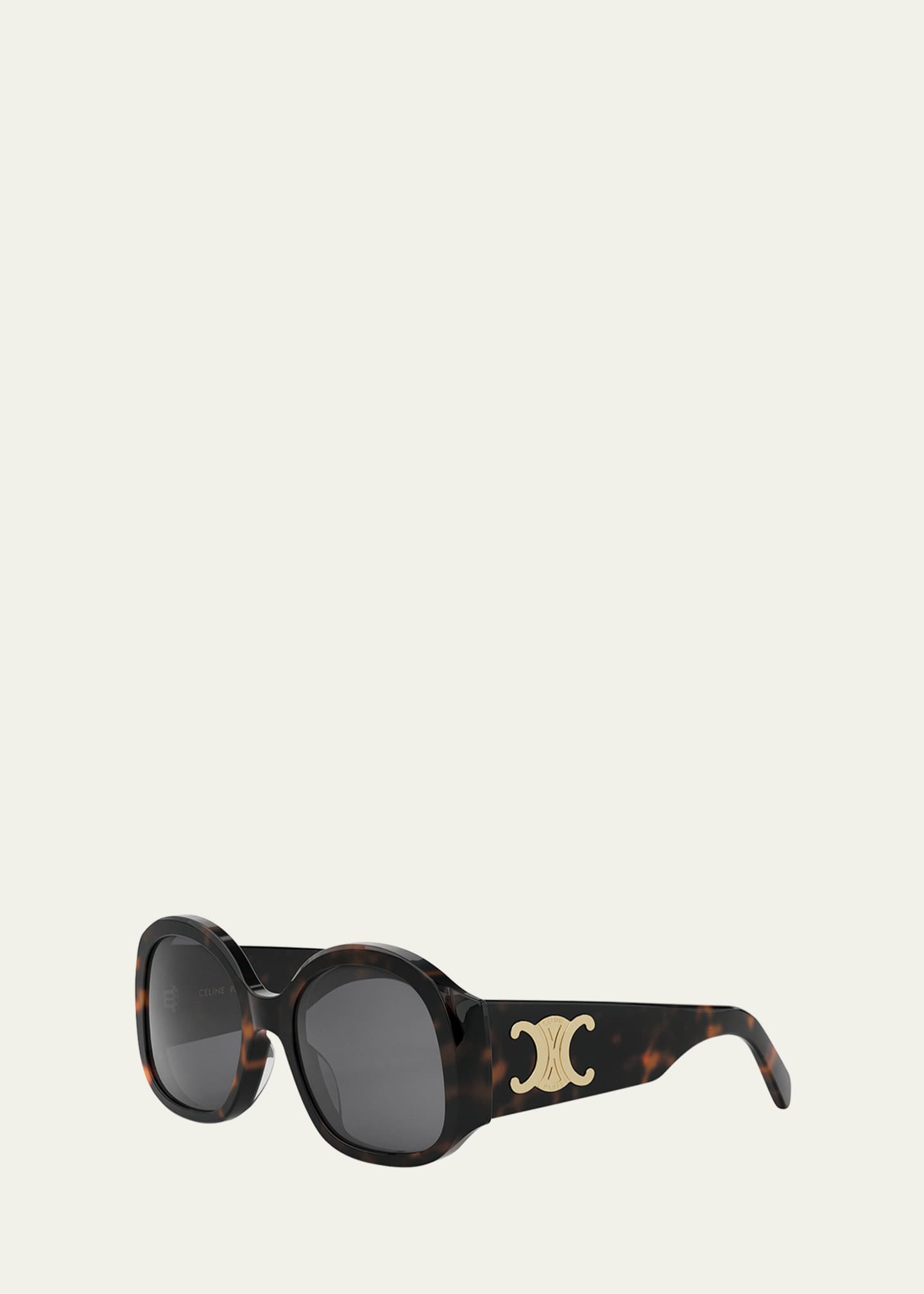 Celine Max Triomphe Round Acetate Sunglasses Image 2 of 3
