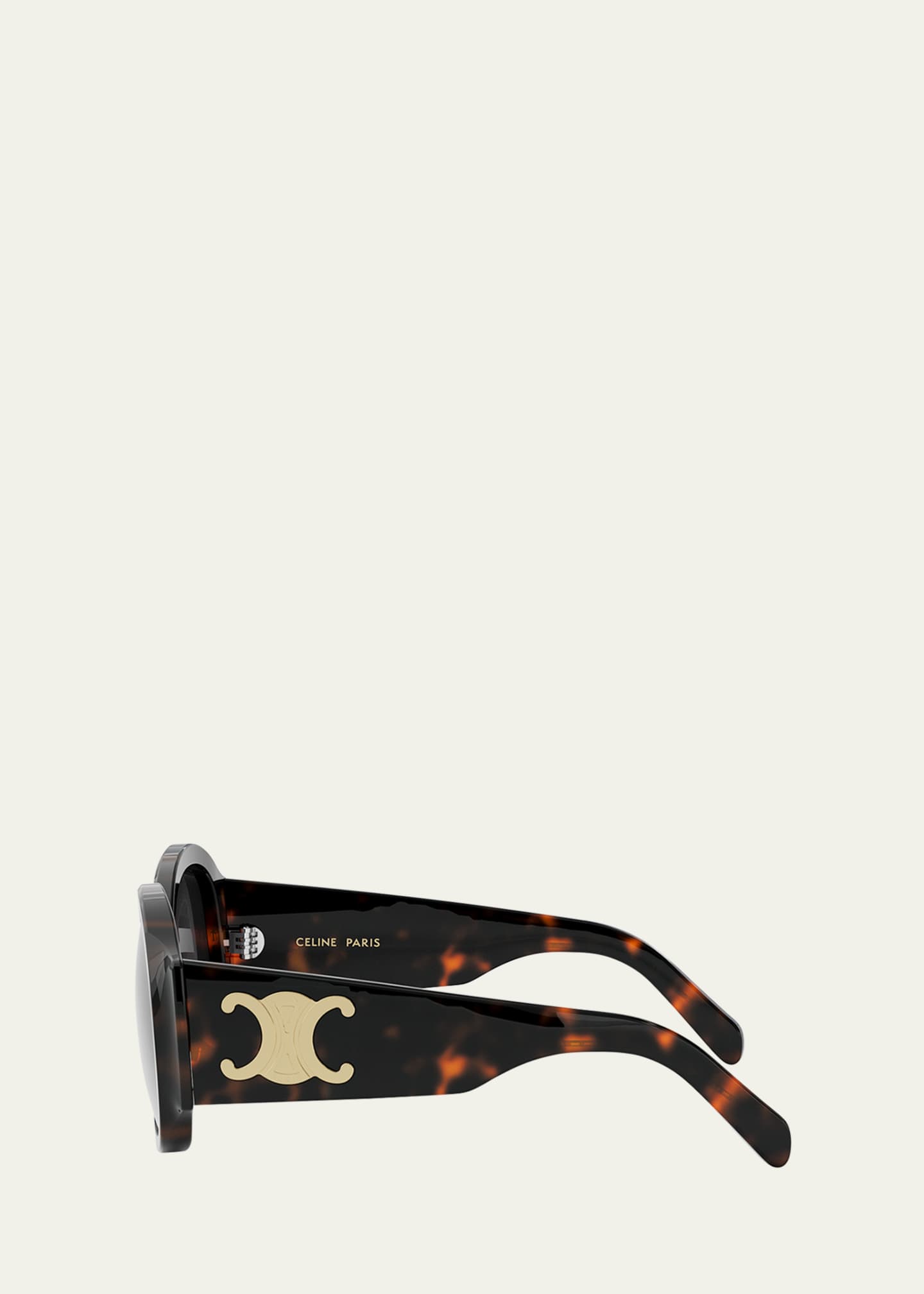 Celine Max Triomphe Round Acetate Sunglasses Image 3 of 3