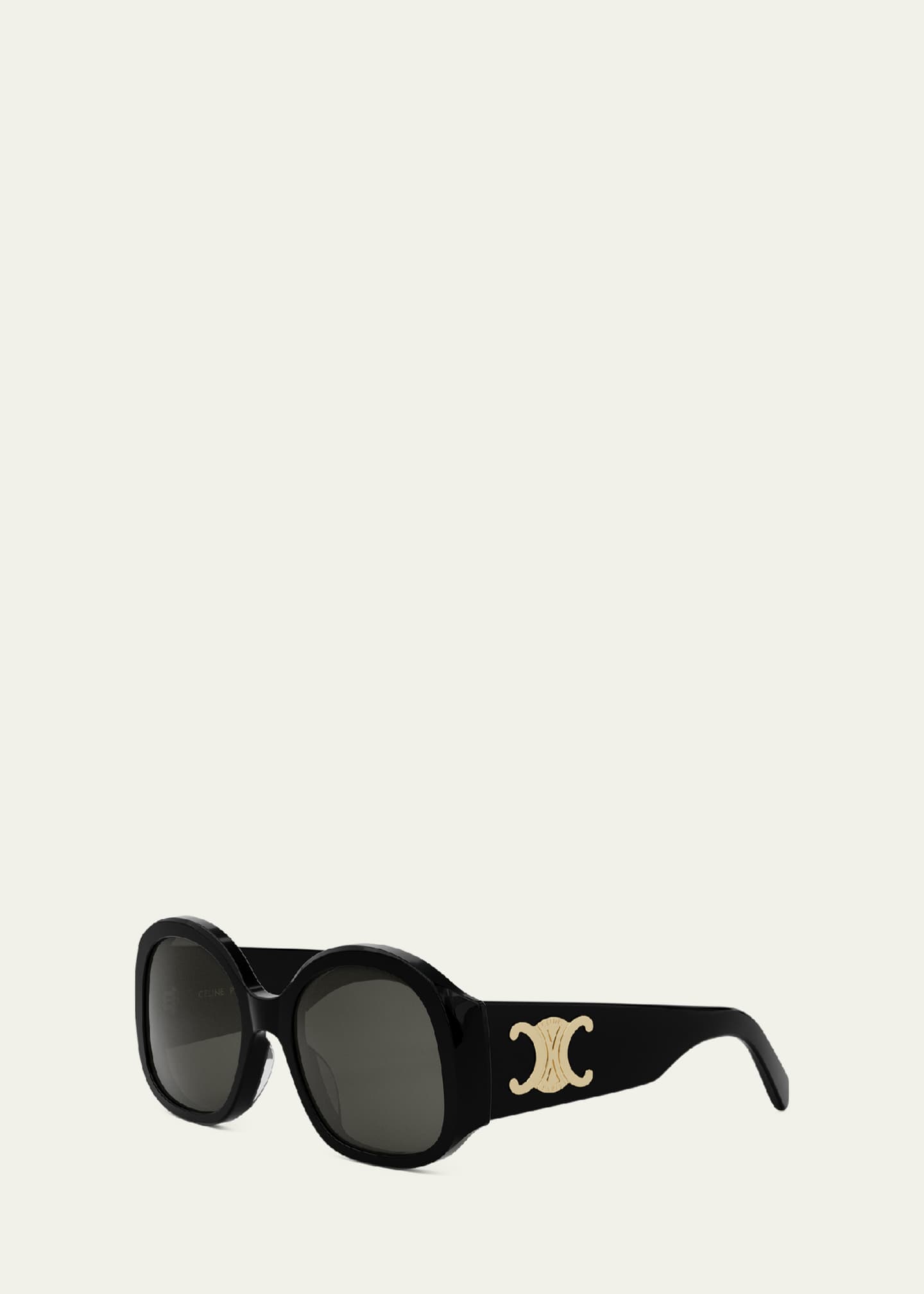 Celine Max Triomphe Round Acetate Sunglasses Image 2 of 5