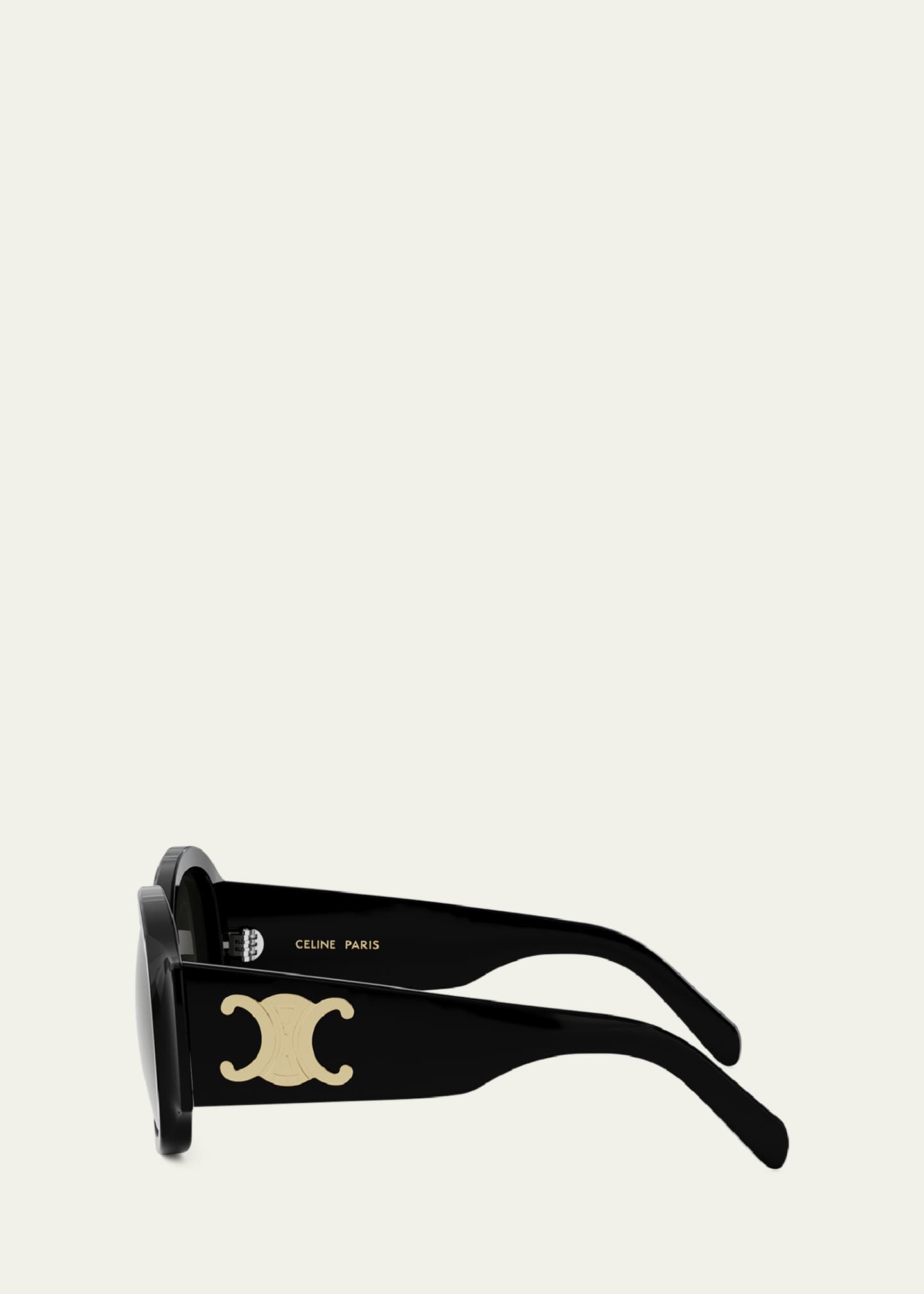 Celine Max Triomphe Round Acetate Sunglasses Image 3 of 5
