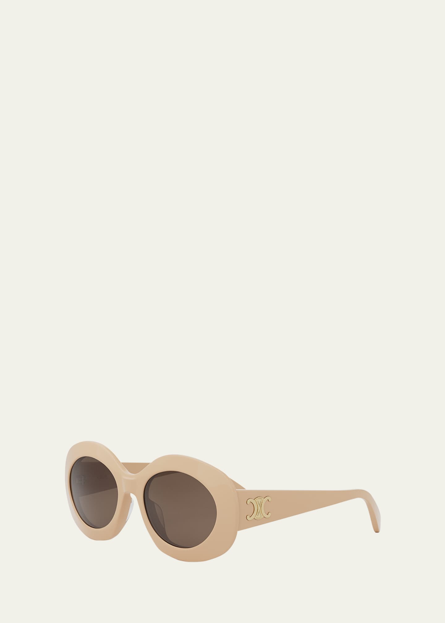 TRIOMPHE SUNGLASSES 552776 IN BLACK ACETATE TEXT LOGO
