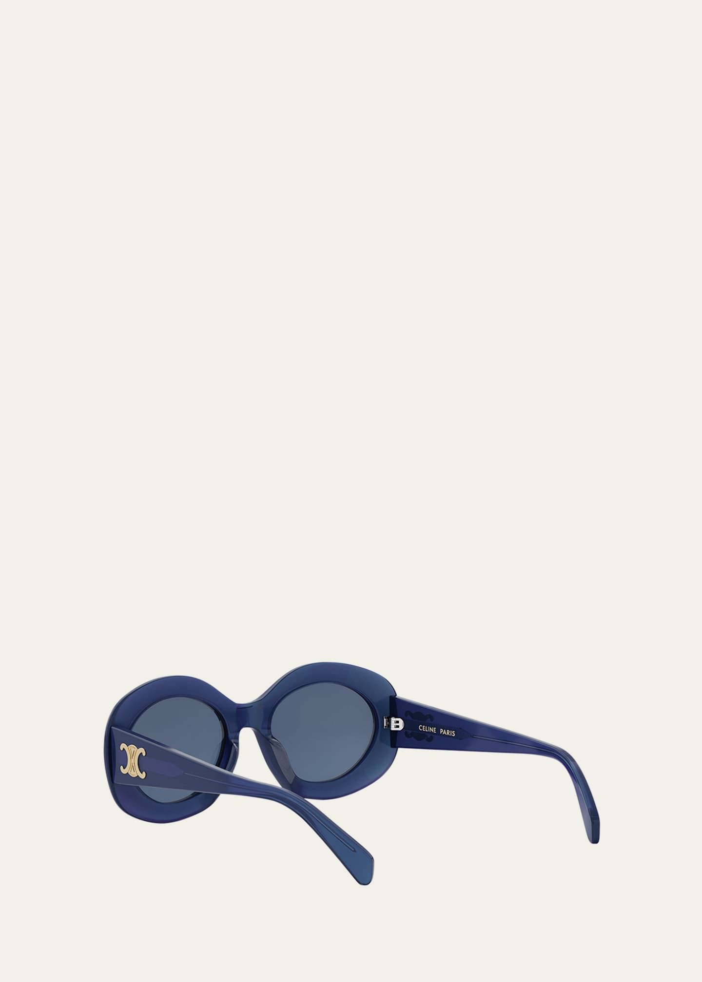 サングラス CELINE Triomphe acetate sunglasses Celine Triomphe Round Acetate Sunglasses - Bergdorf Goodman
