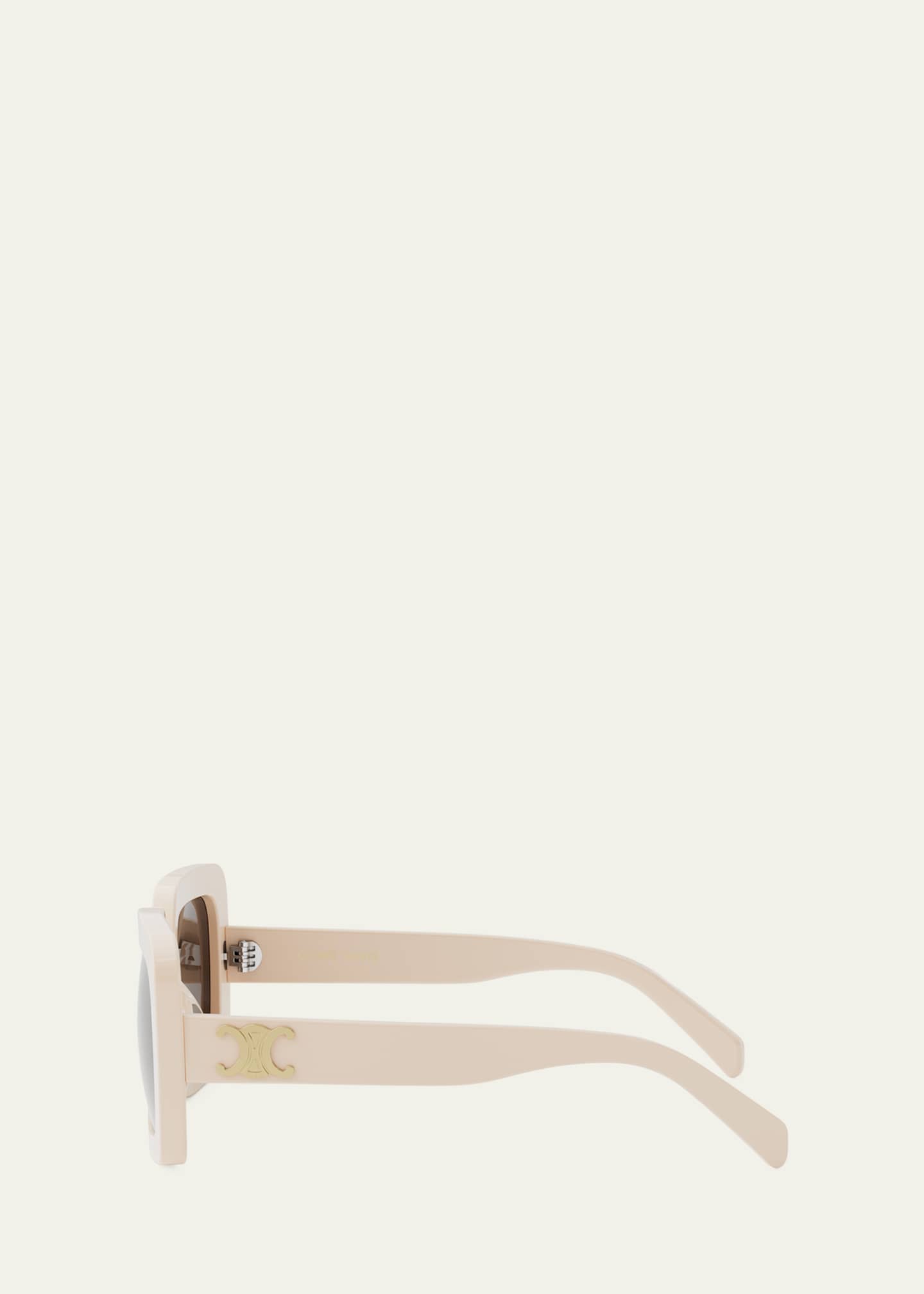 Celine Triomphe Acetate Square Sunglasses Image 3 of 3