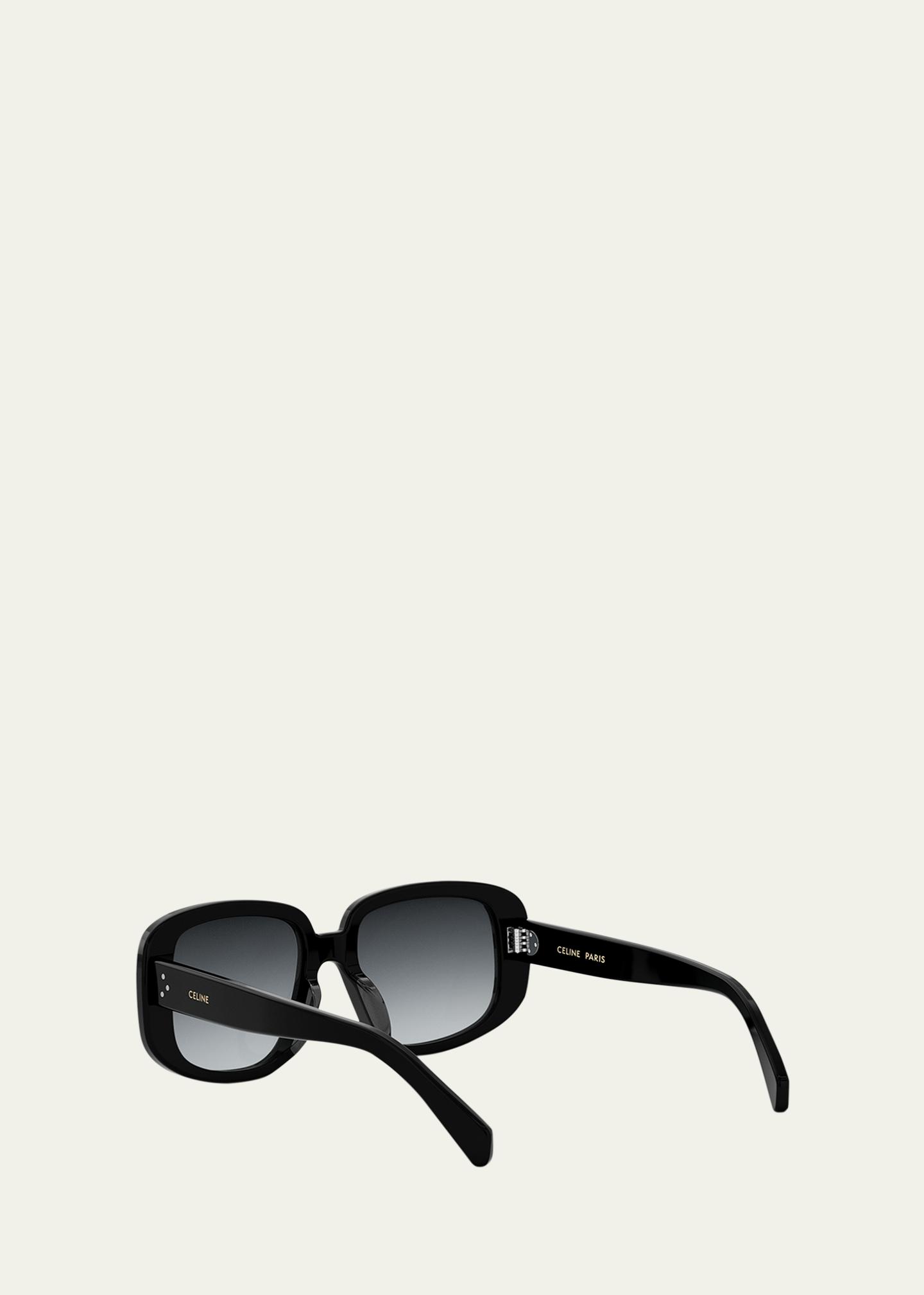 CELINE Bold 3 Dots Acetate Shield Sunglasses - Bergdorf Goodman