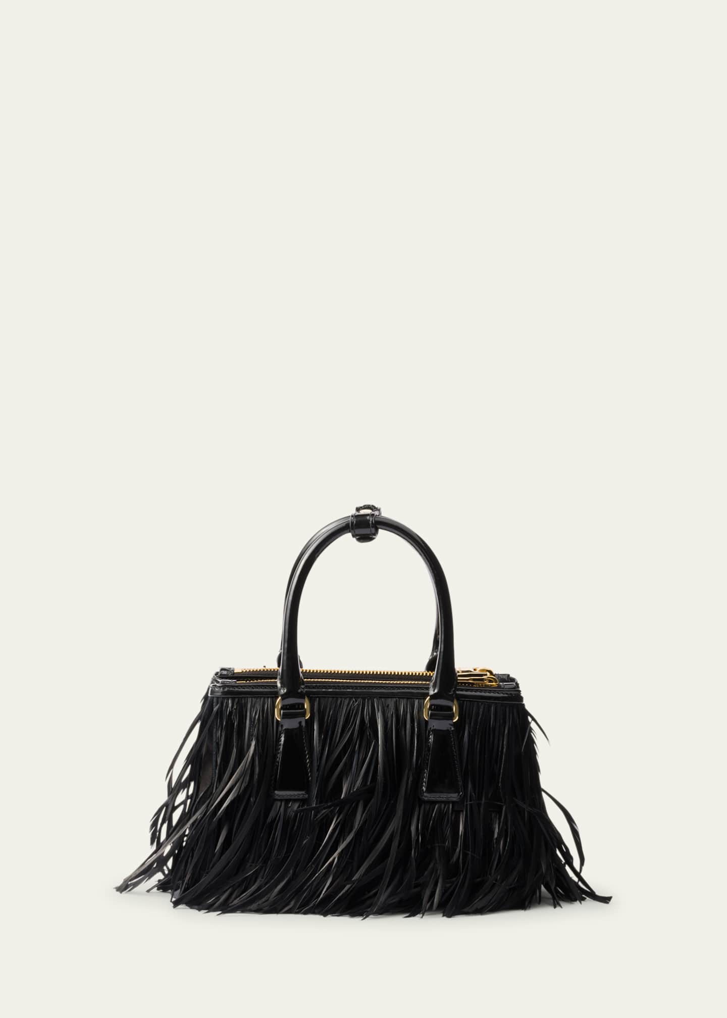 Prada Galleria Feather Leather Top-Handle Bag Image 3 of 5