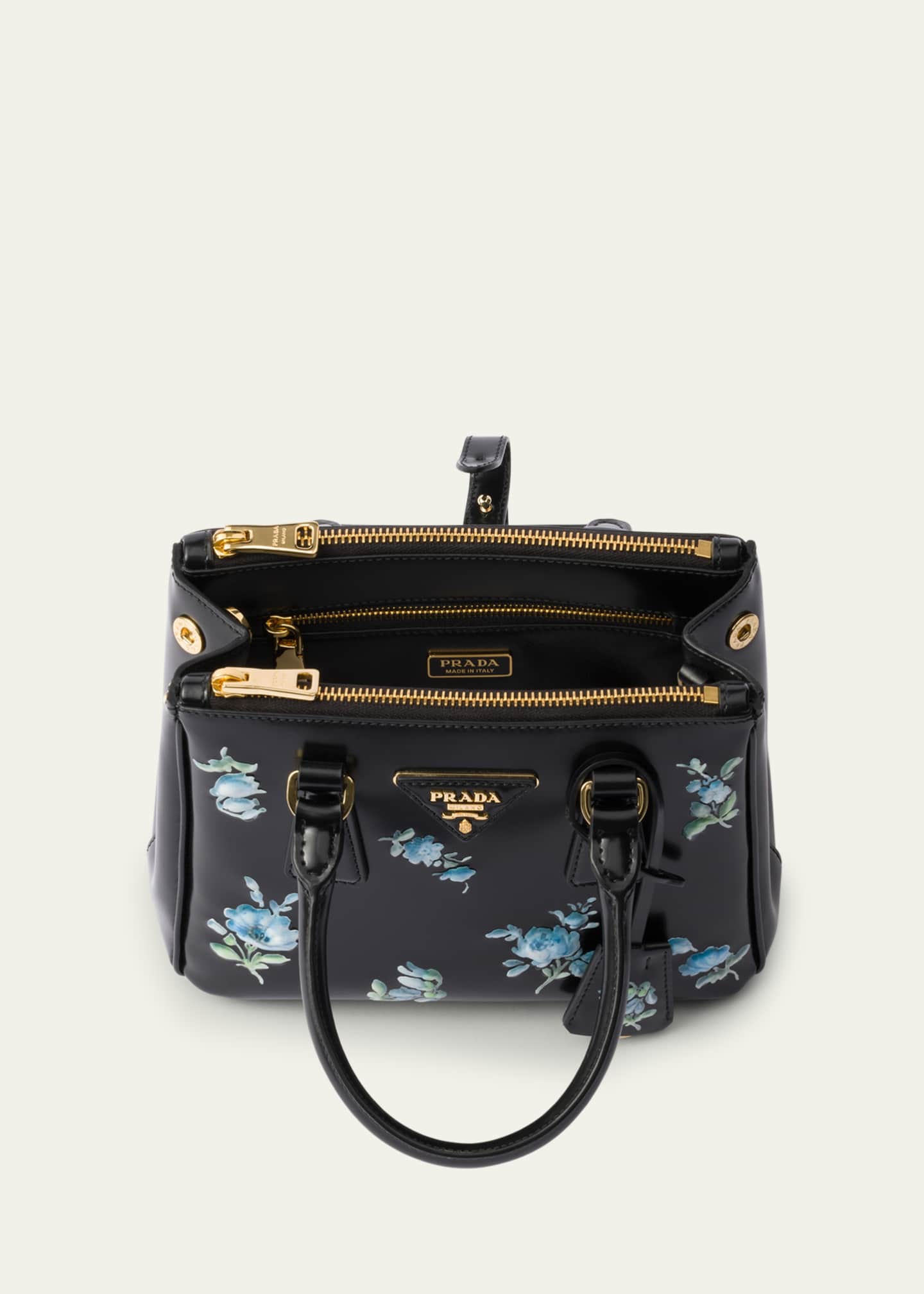 Prada Galleria Floral Leather Top-Handle Bag Image 3 of 3