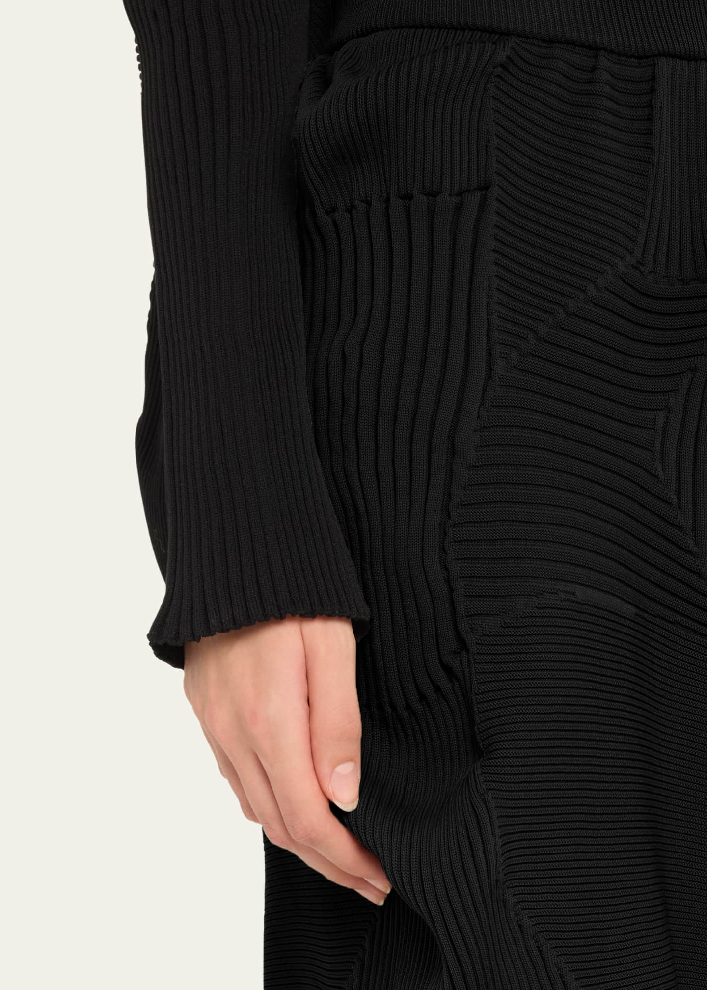 Issey Miyake Kone Kone Textural Ribbed Skirt - Bergdorf Goodman