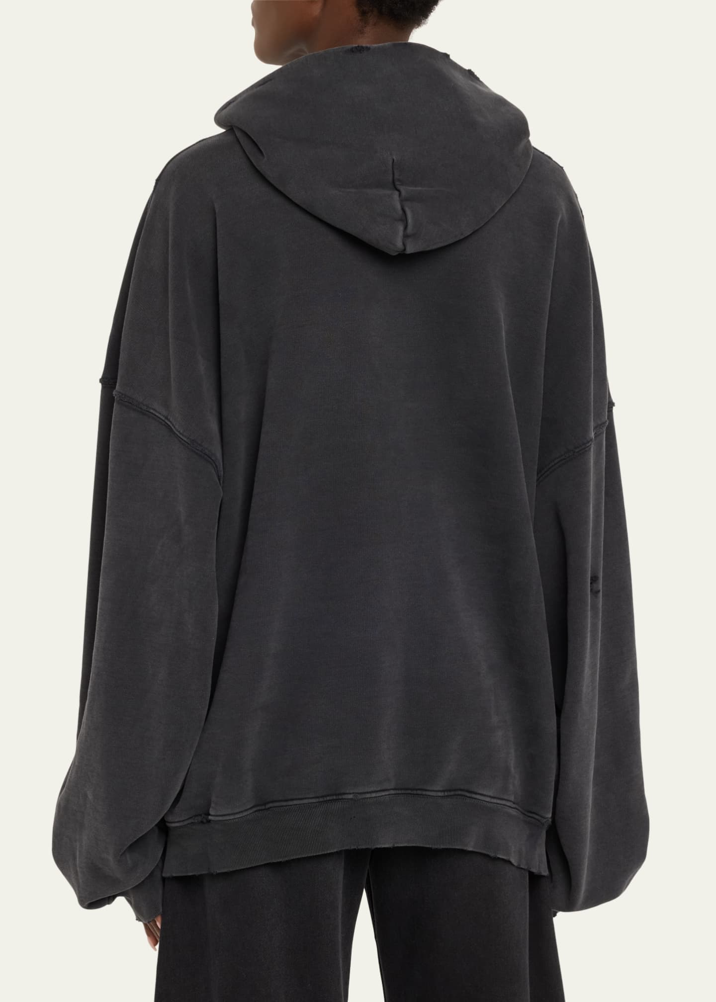 Balenciaga Safety Pin Logo Oversized Hoodie