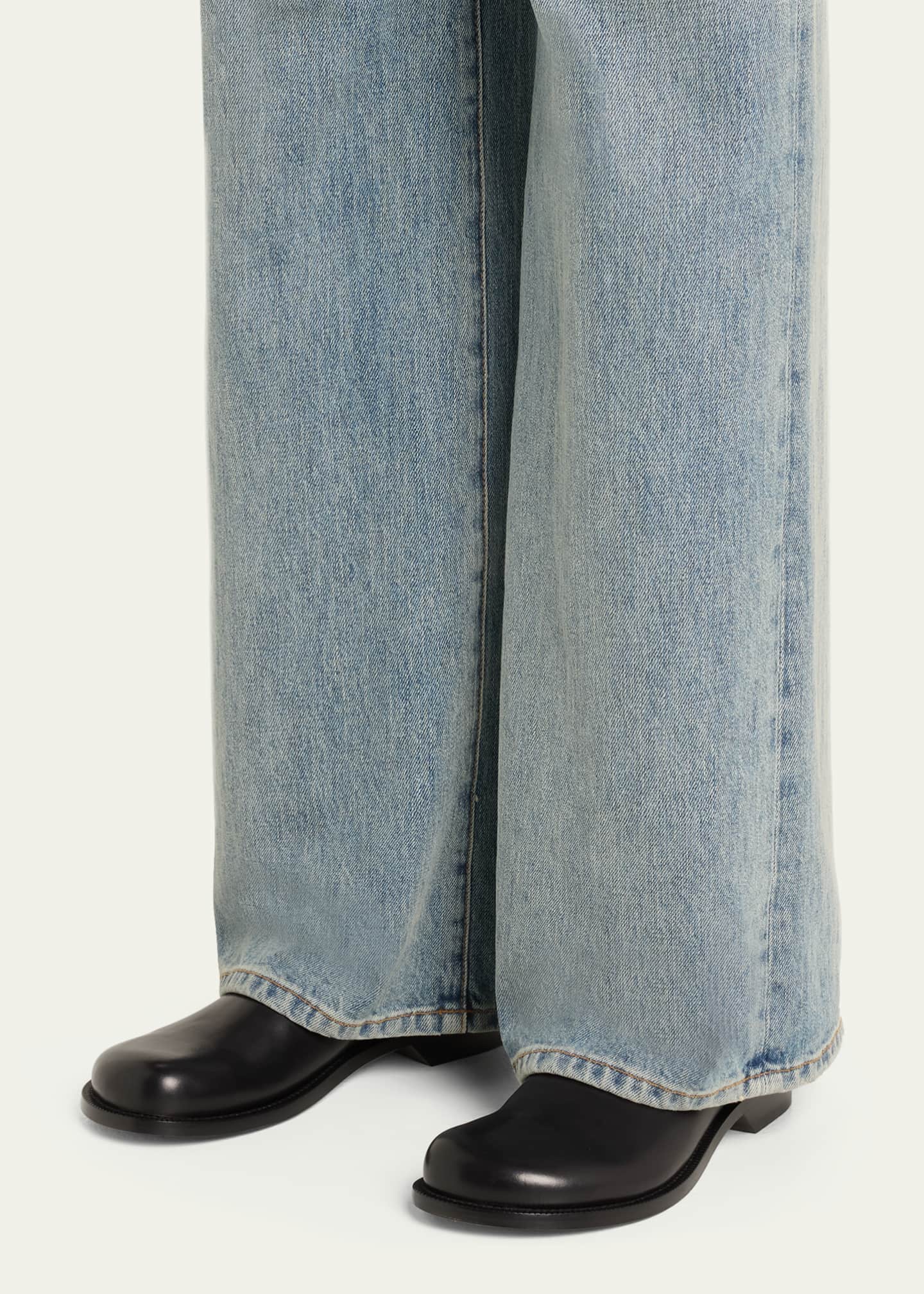 Loewe Campo Leather Harness Biker Boots Image 2 of 5