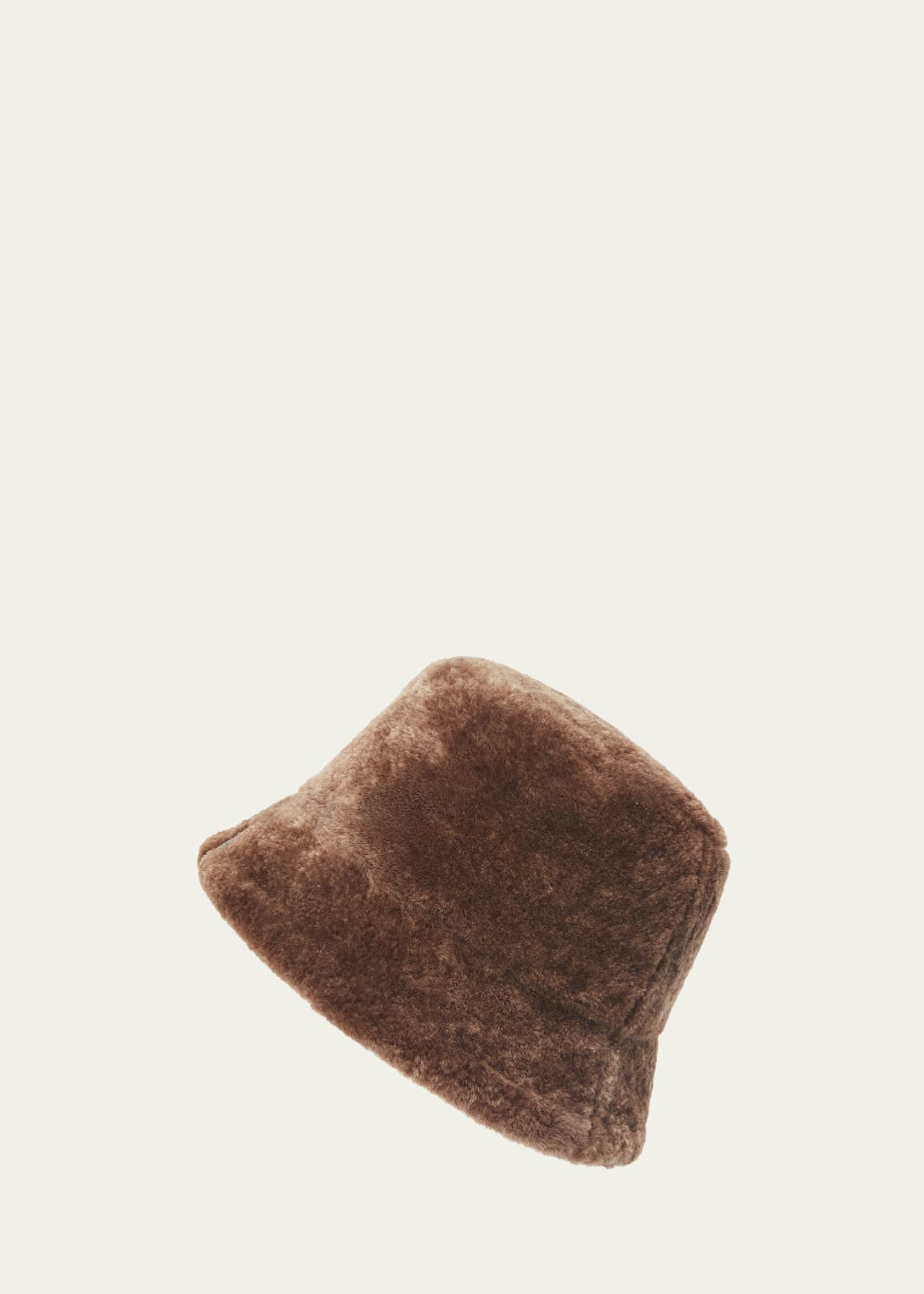 Sheep Shearling Fur Bucket Hat