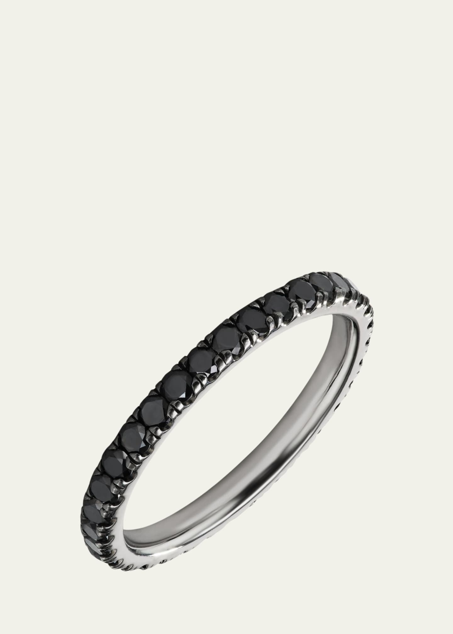 Aaryah Platinum and Black Rhodium Diamond Nero Ring Image 2 of 3