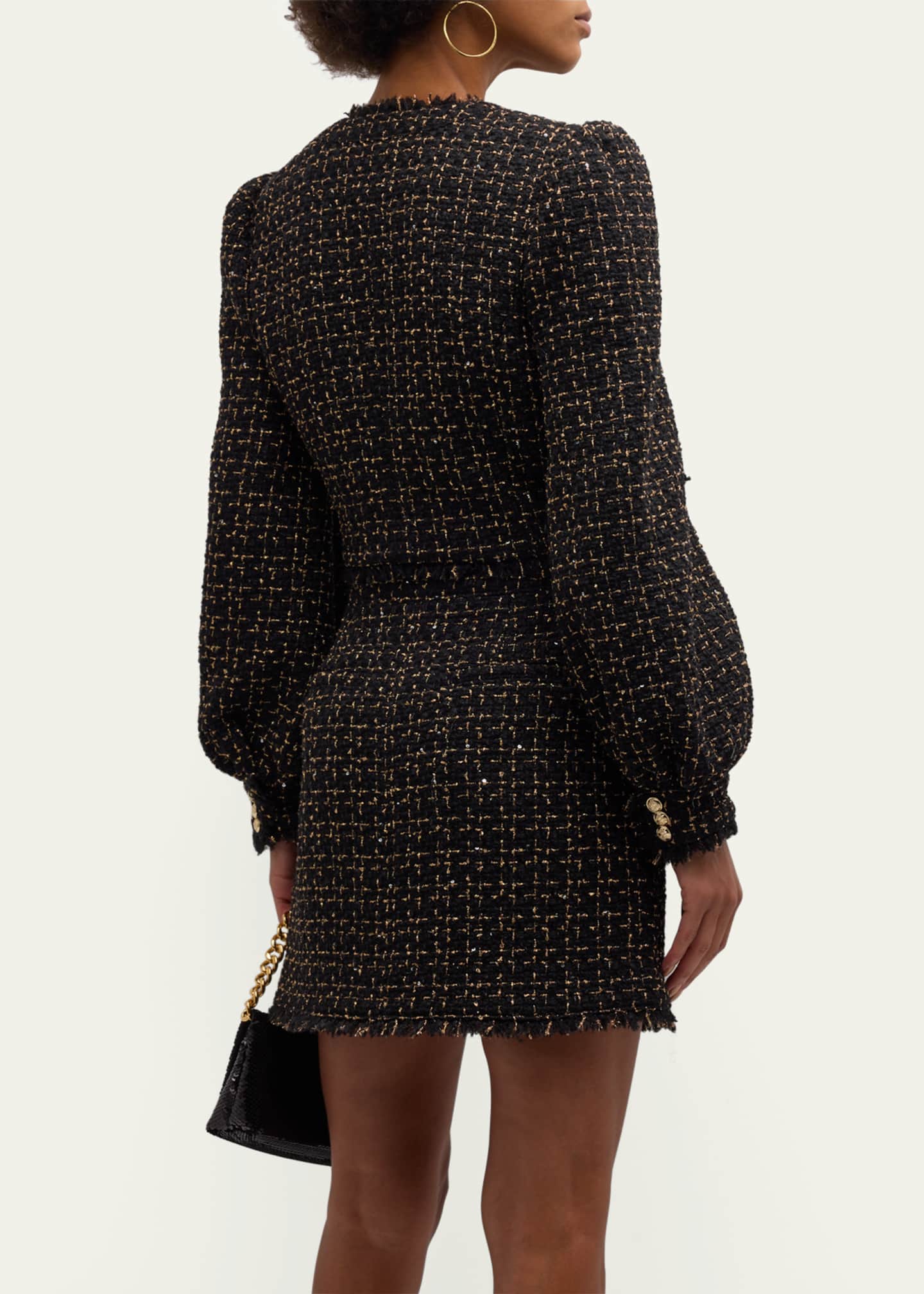 Cinq a Sept Bess Cropped Tweed Jacket Image 3 of 5