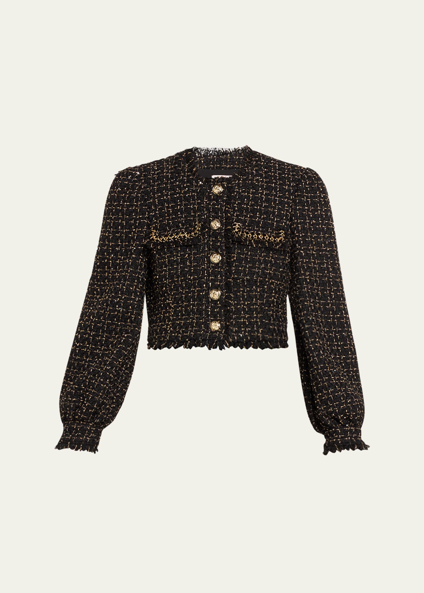Cinq a Sept Bess Cropped Tweed Jacket Image 1 of 5