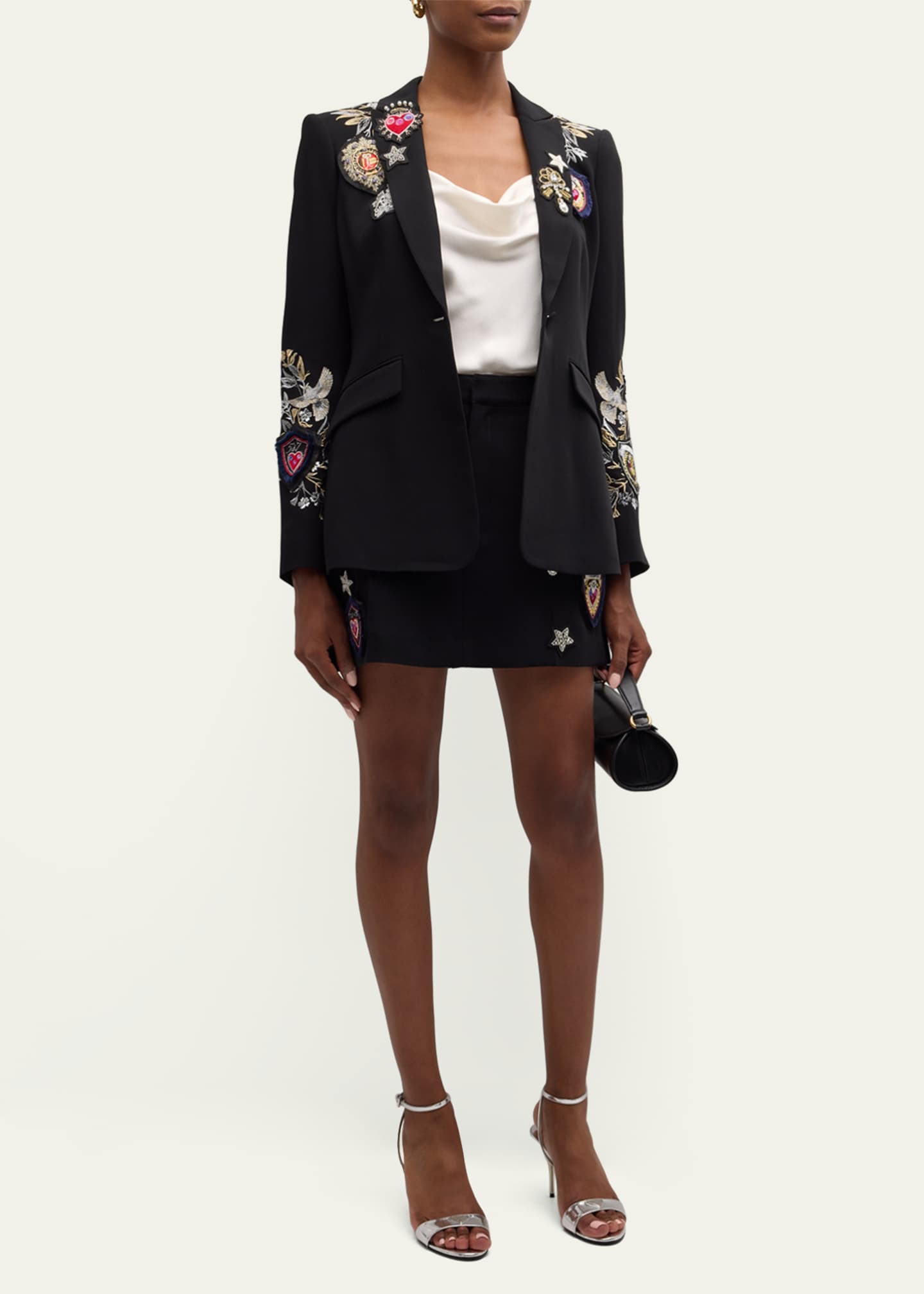 Cinq a Sept Heritage Patch Marie Mini Skort Image 2 of 5