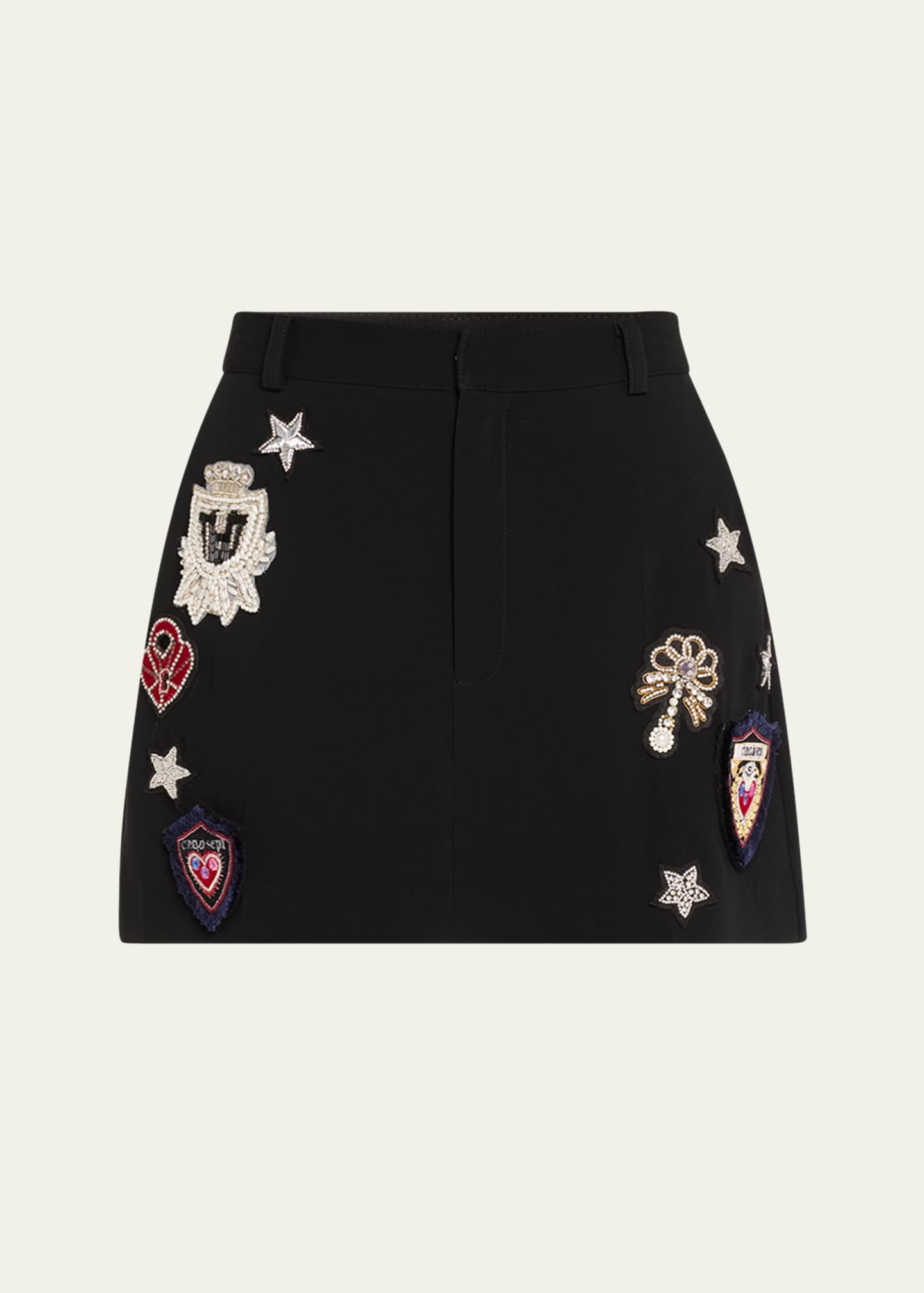Cinq a Sept Heritage Patch Marie Mini Skort Image 1 of 5
