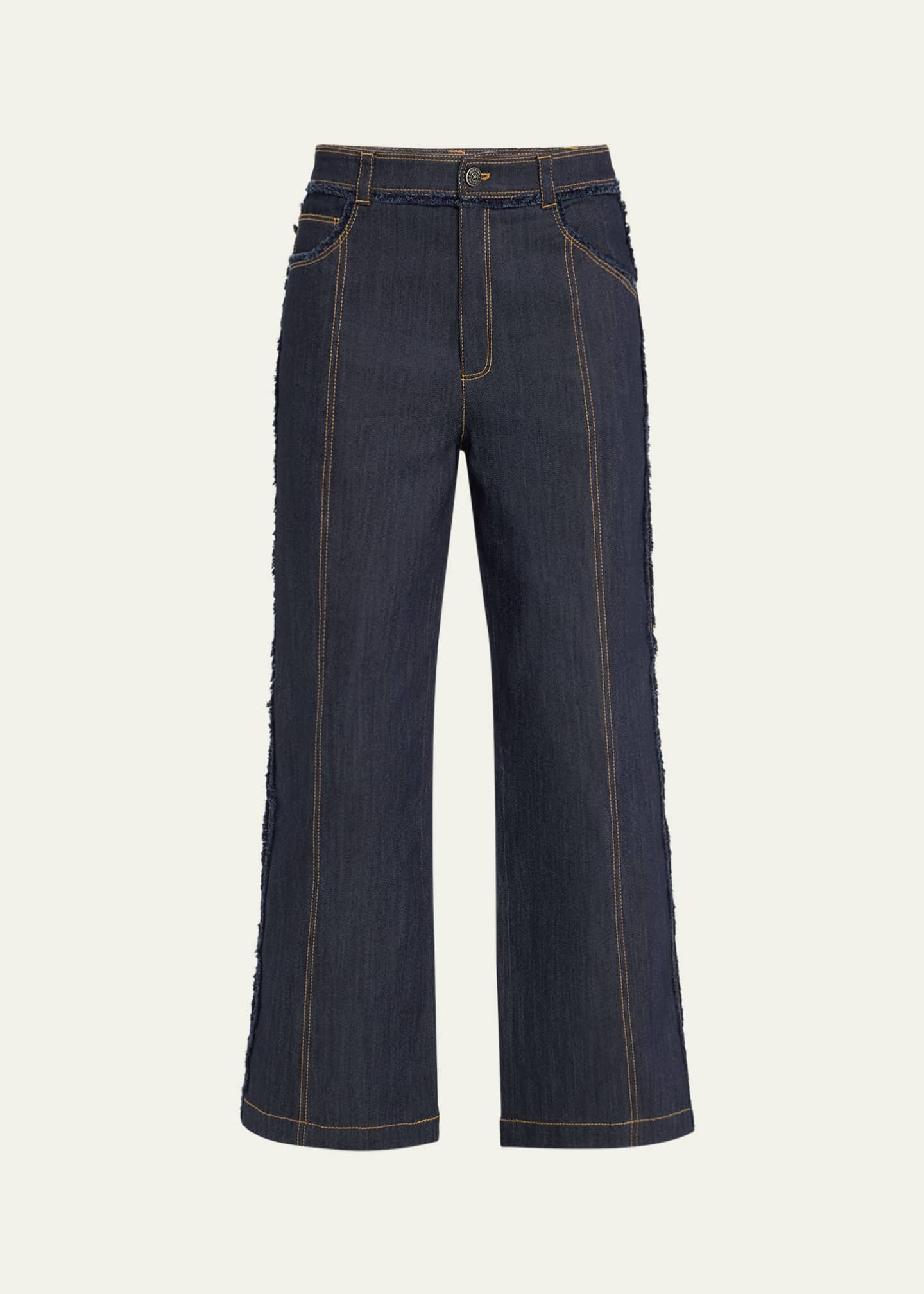Cinq a Sept Francine Cropped Bootcut Denim Pants Image 1 of 5