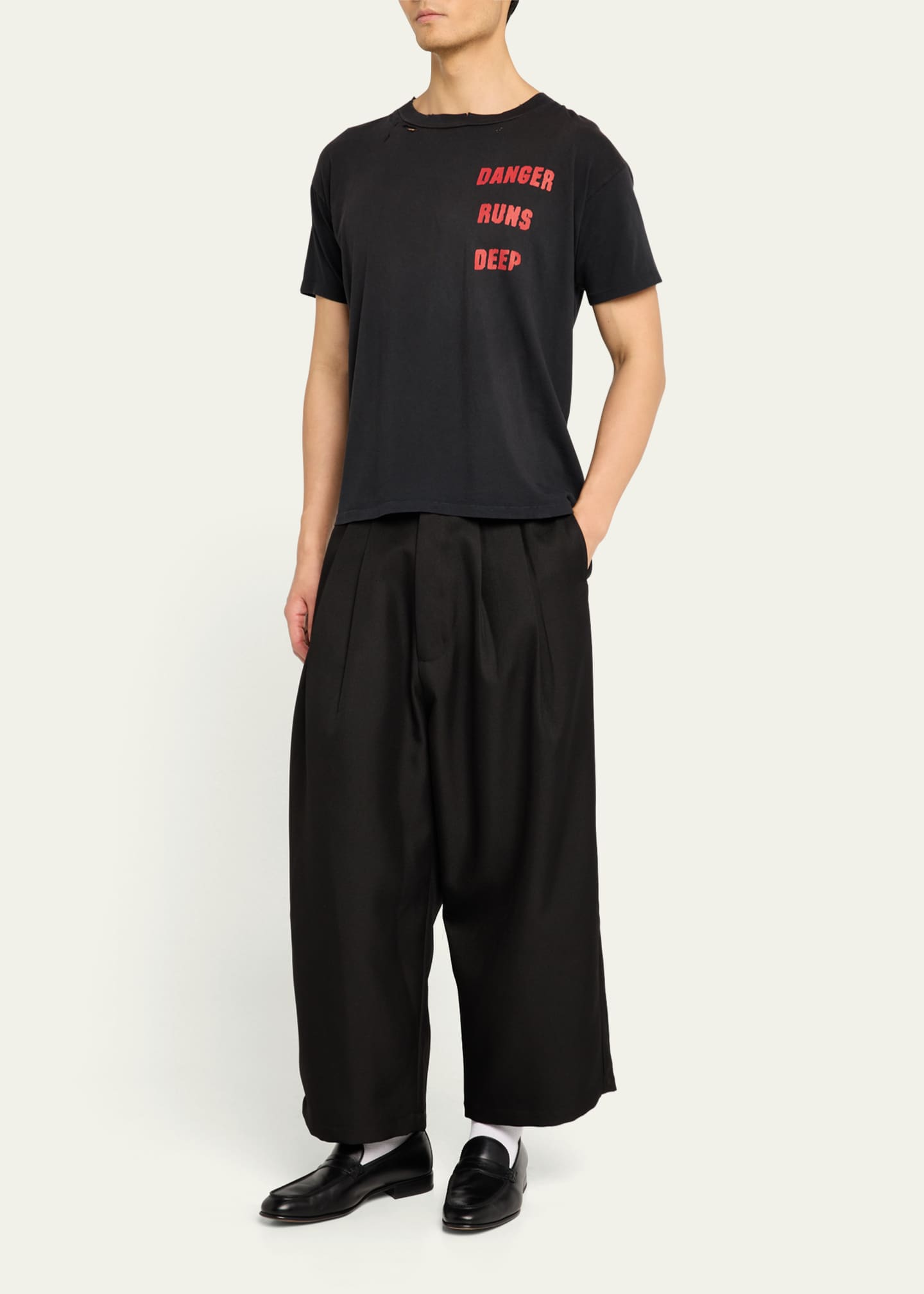 Willy Chavarria Men's Borracho Pleated Pants Image 2 of 5