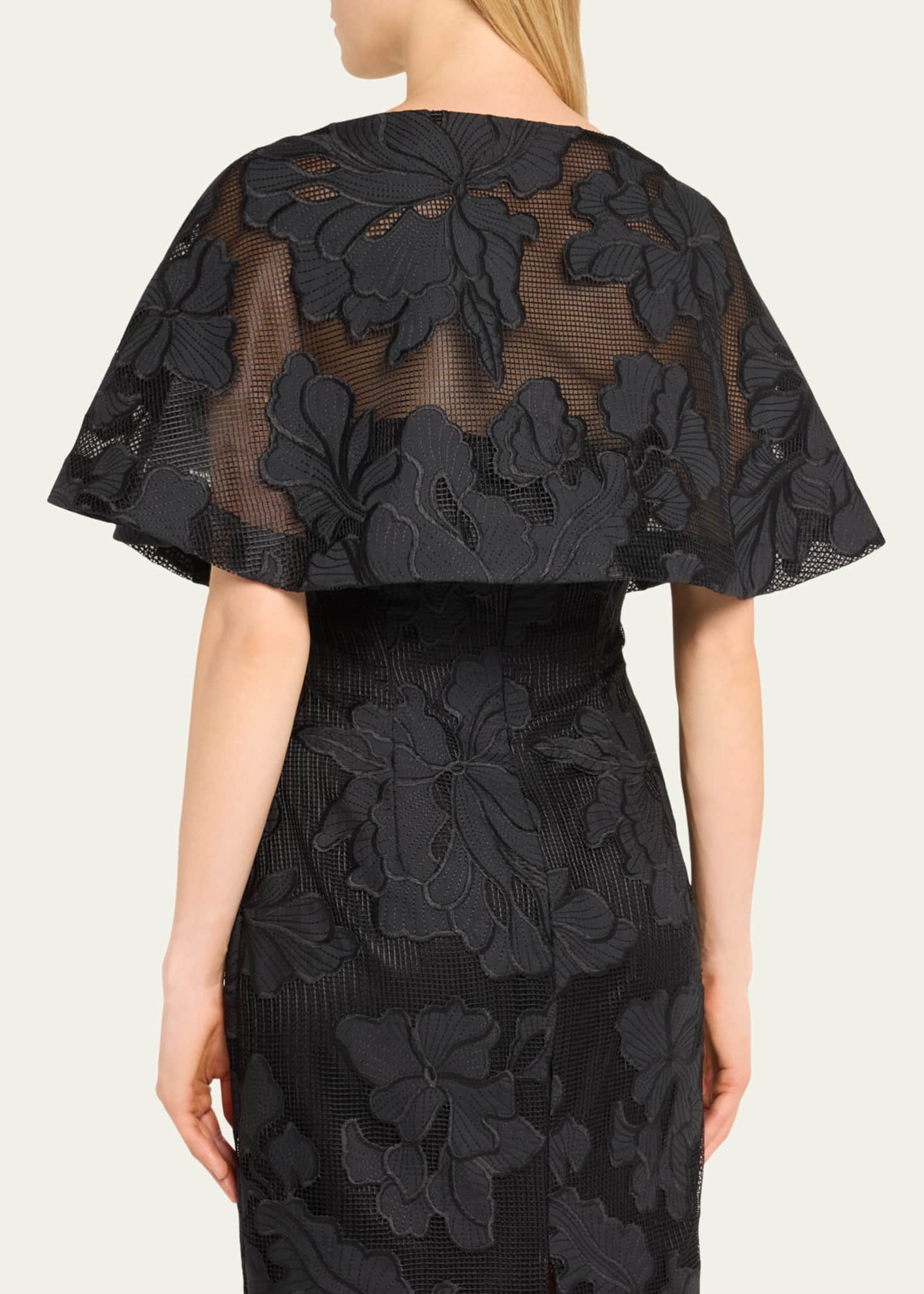 Guipure Lace Reversible Capelet - Thumbnail 3