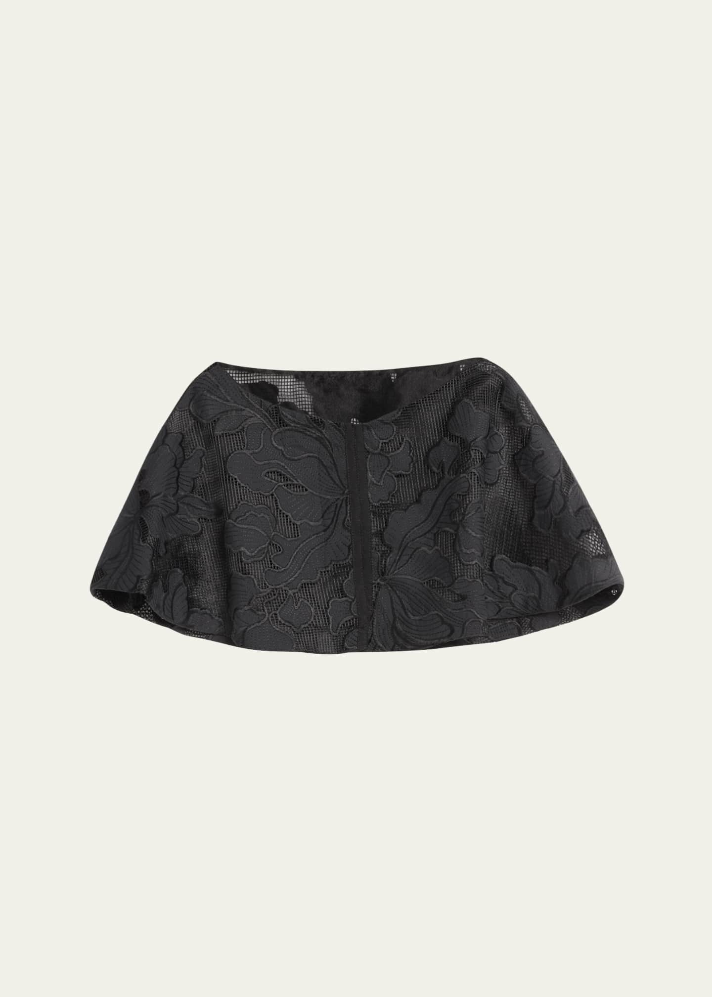Guipure Lace Reversible Capelet