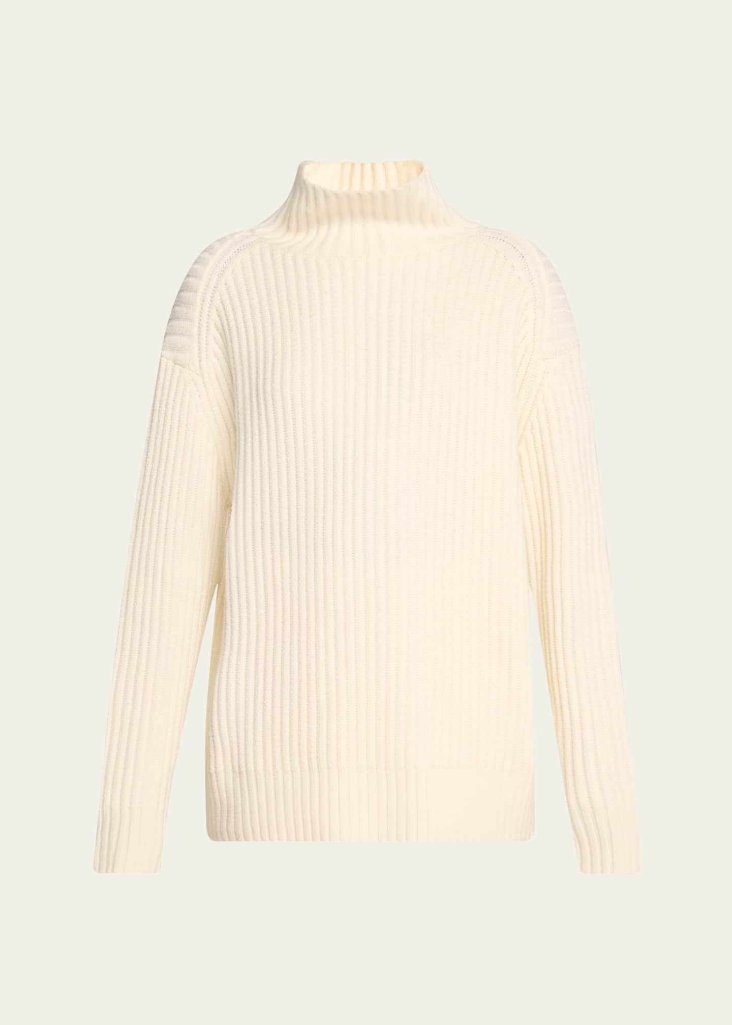 Lela Rose Rhinestone Turtleneck Sweater