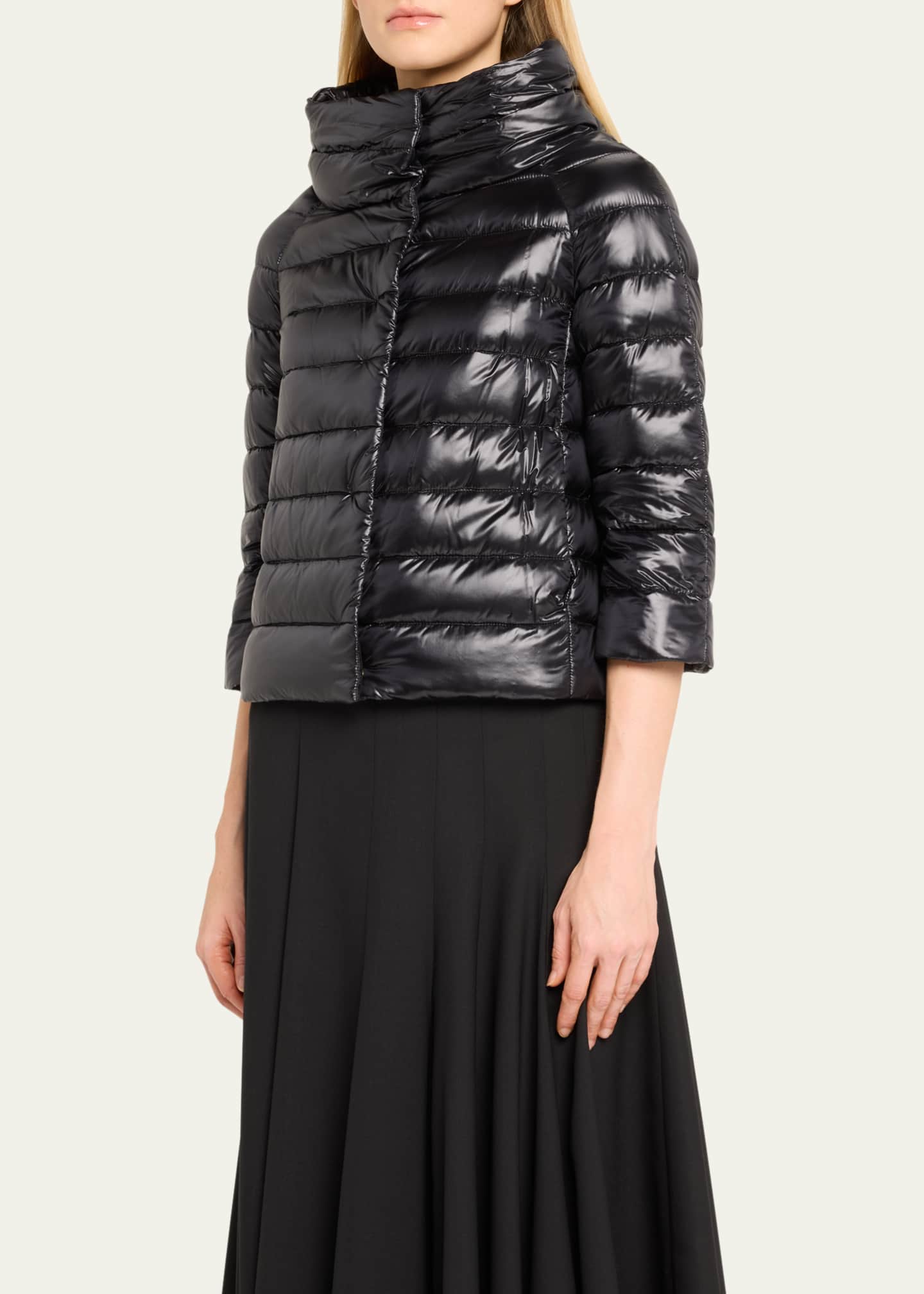 Herno Iconico Piumino Sofia Water-Resistant Nylon Ultralight Puffer Jacket Image 4 of 5