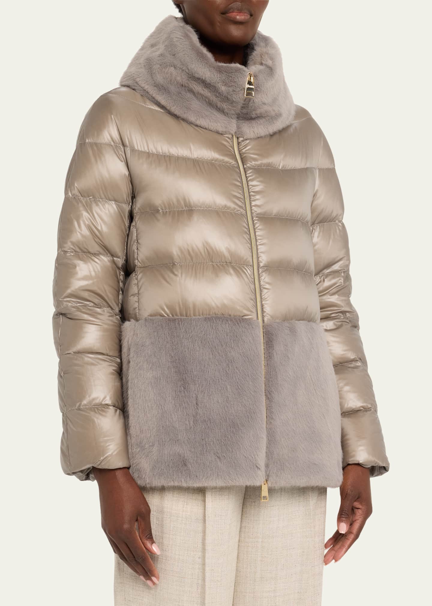 Herno mixed media coat deals
