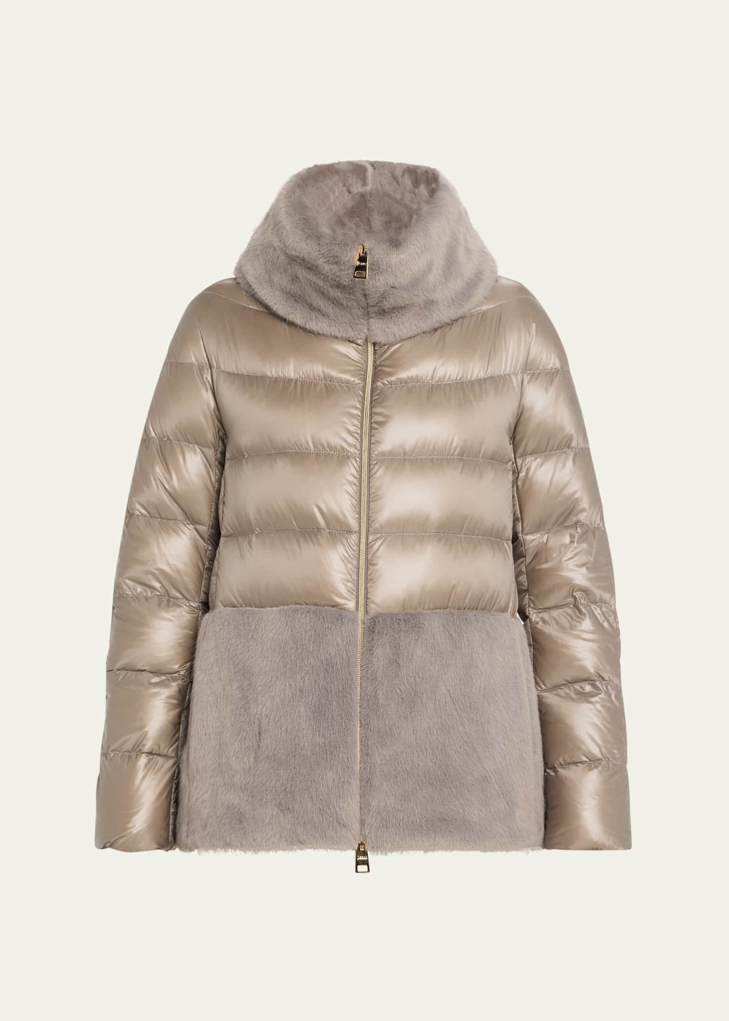 Herno mixed media coat on sale