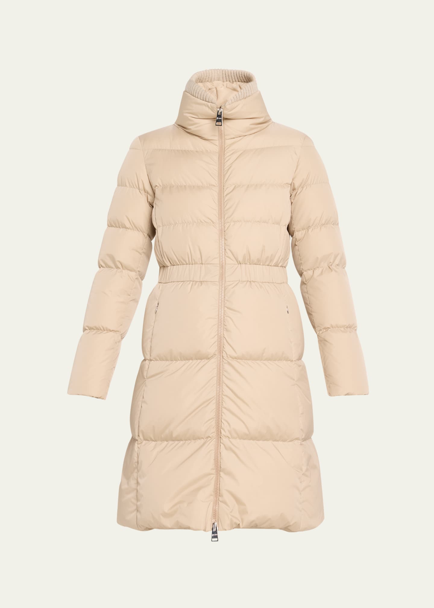 Herno Quilted Down Puffer Coat with Cinched Waist