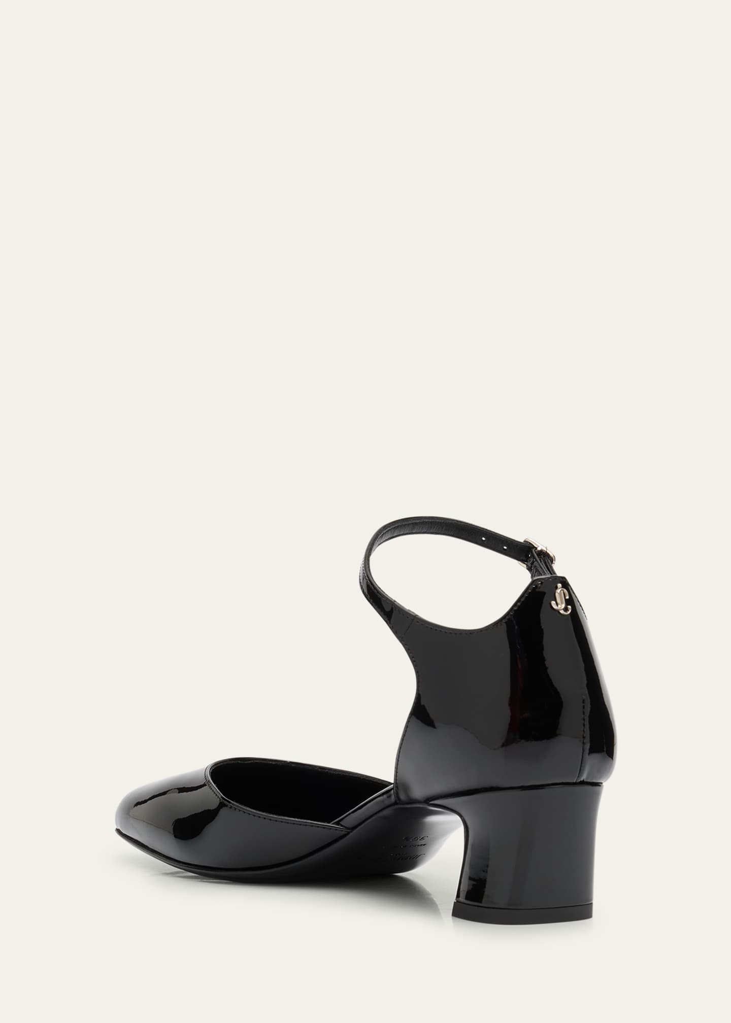 JIMMY CHOO PIXIEBH45PZBBLACKCRYSTAL 関税送料込 Jimmy Choo Pixie Patent Ankle-Strap Pumps - Bergdorf Goodman