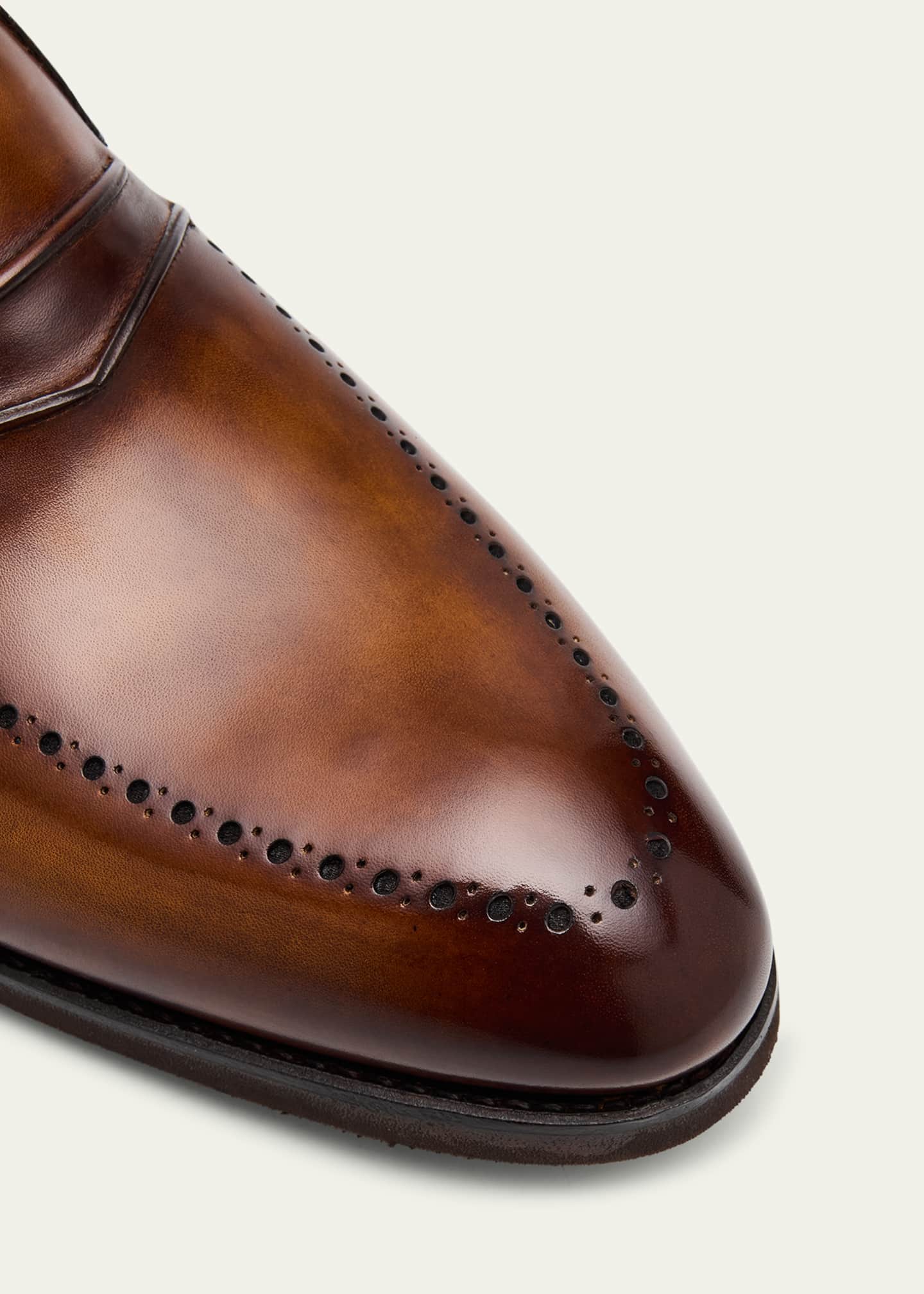 Bontoni Men's Originale Raised-Welt Leather Penny Loafers Image 5 of 6