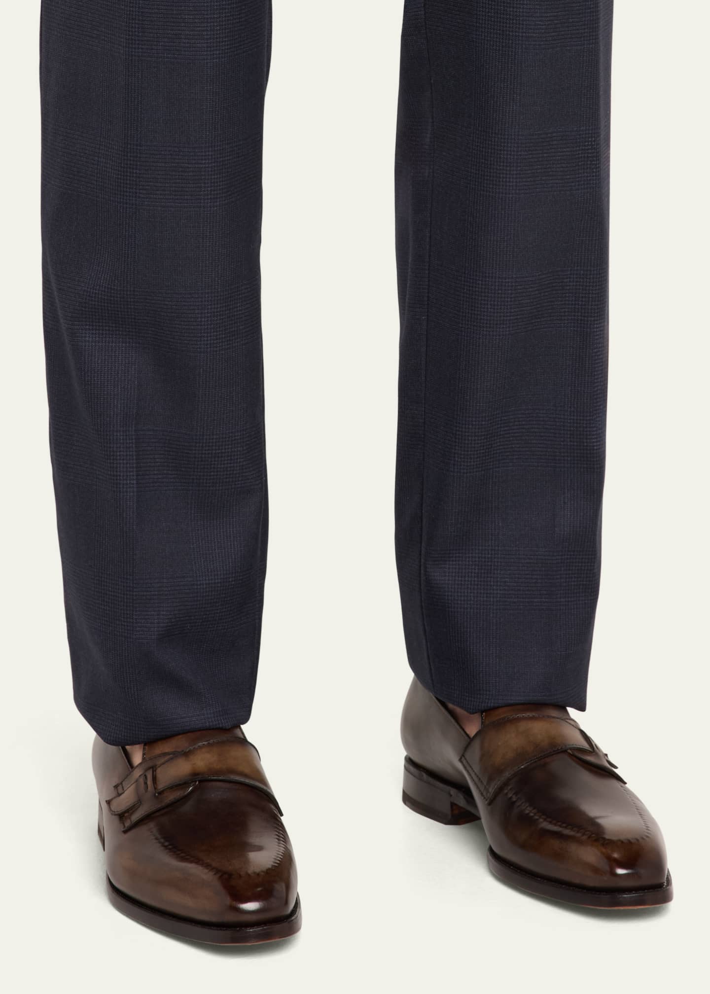 Bontoni Men's Riviera Reverse Stitch Leather Penny Loafers Image 2 of 6