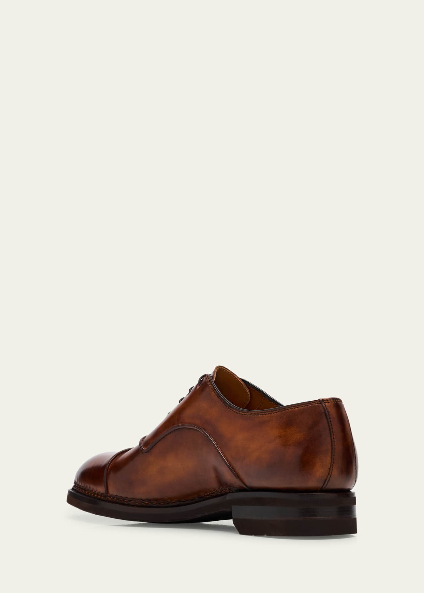 Bontoni Men's Amedeo Rubber-Sole Leather Oxfords Image 4 of 6