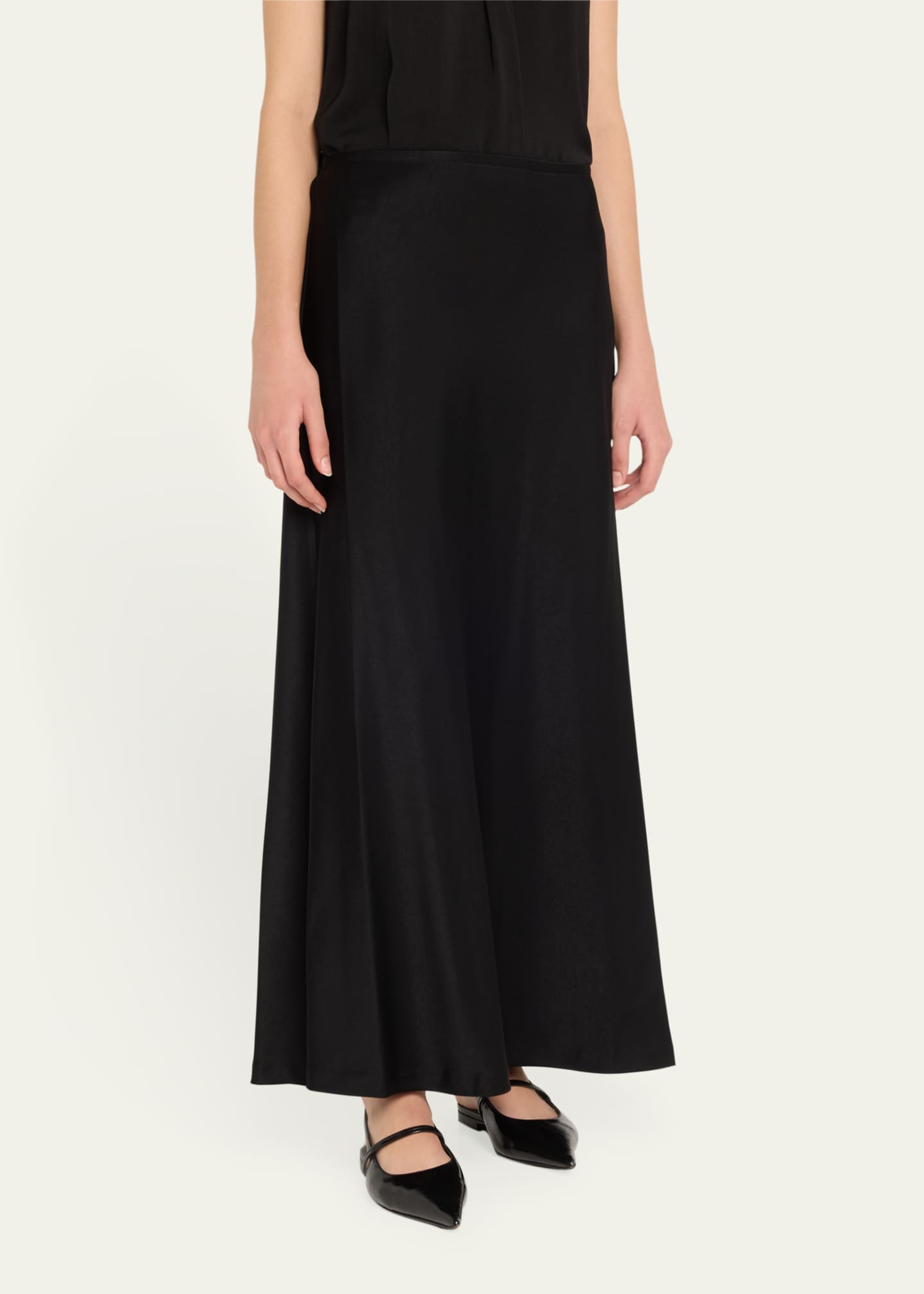 Kobi Halperin Sachi Straight Satin Back Crepe Maxi Skirt Image 4 of 5