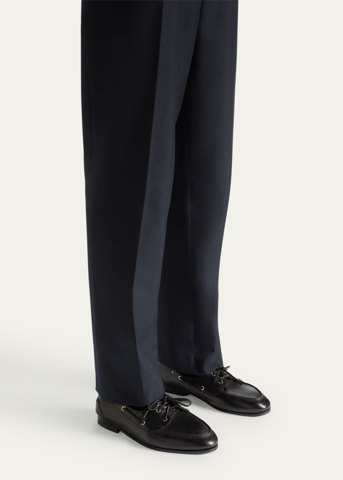 Bally Men's Pathy Leather Boat Shoes Image 2 of 4