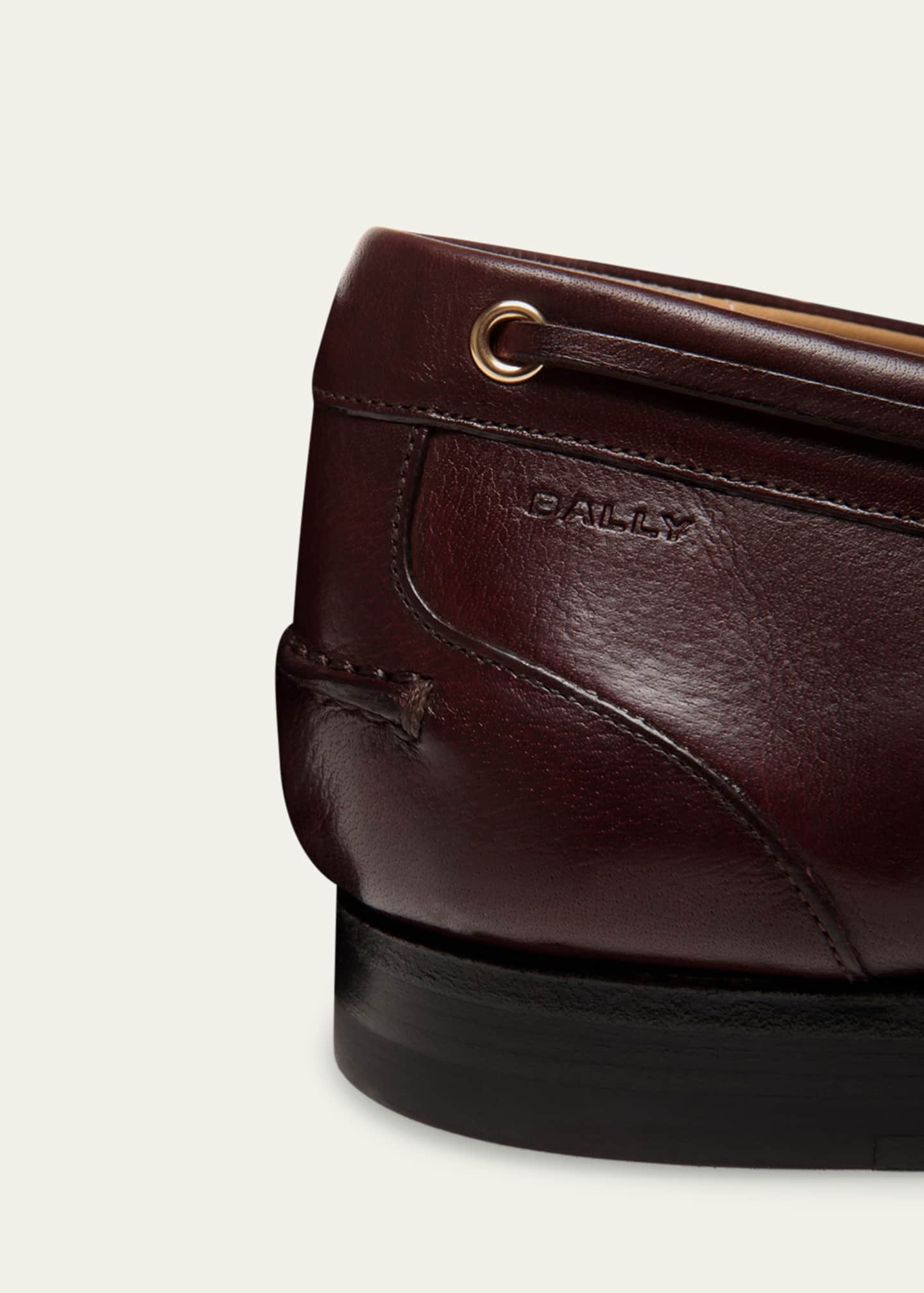 Bally Men's Pathy Leather Boat Shoes Image 3 of 4