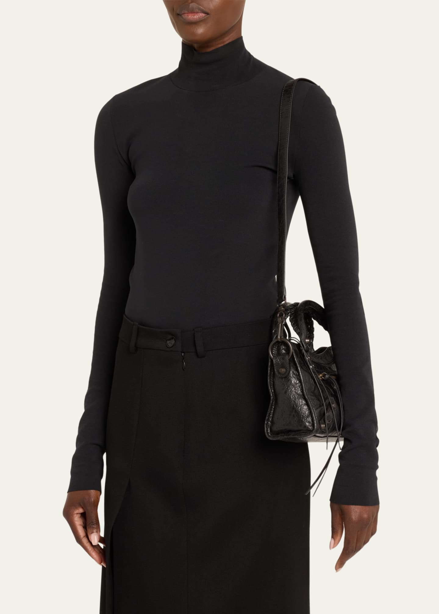 Balenciaga Le City Mini Leather Top-Handle Bag Image 2 of 6