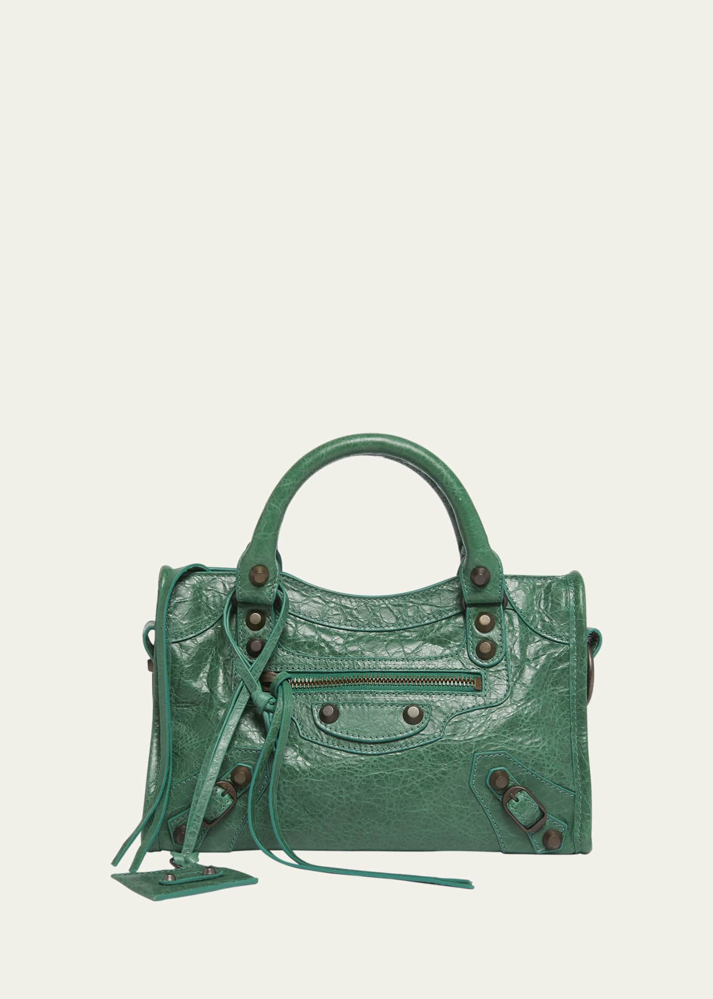Balenciaga Le City Mini Leather Top-Handle Bag Image 1 of 6