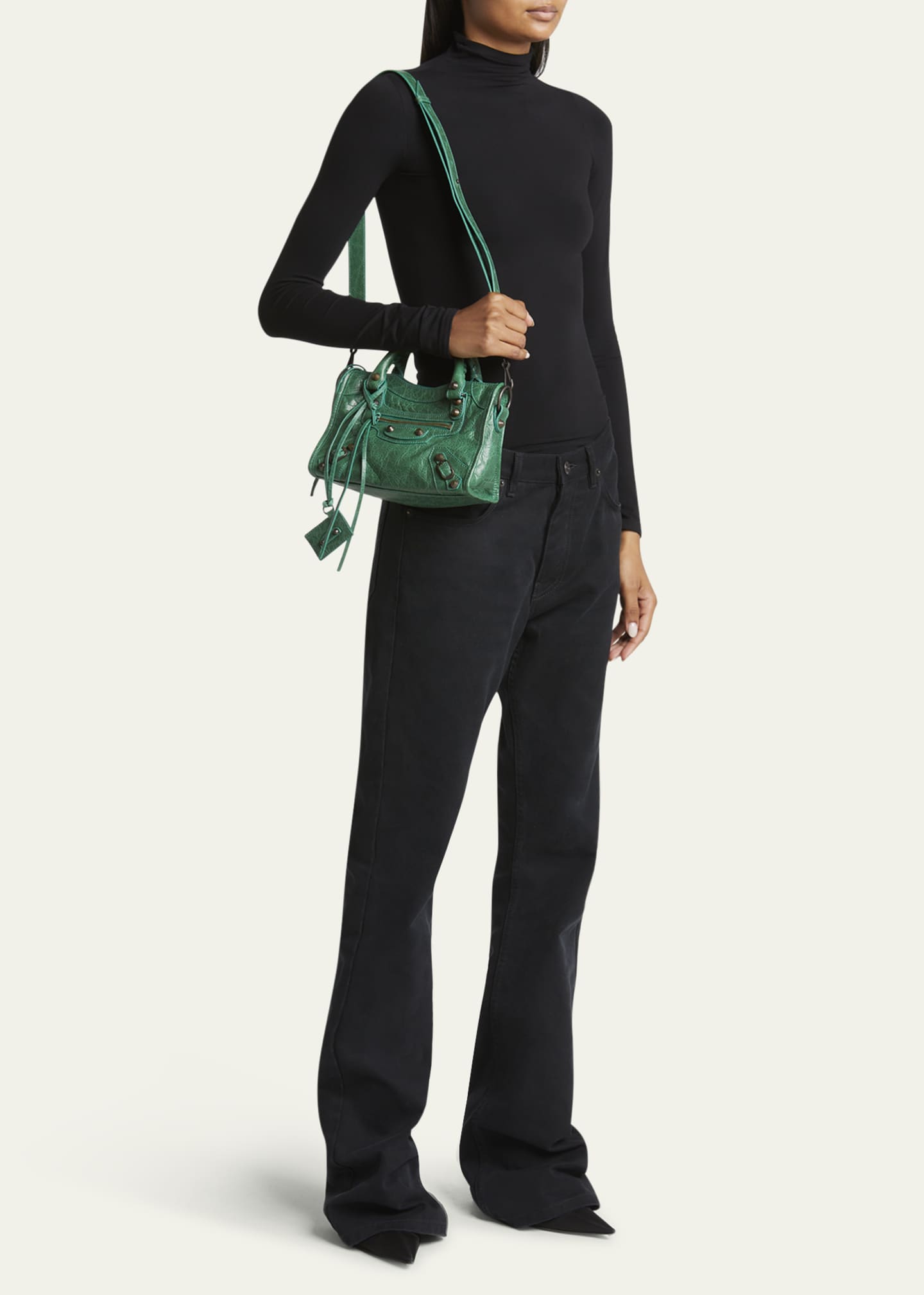 Balenciaga Le City Mini Leather Top-Handle Bag Image 5 of 6