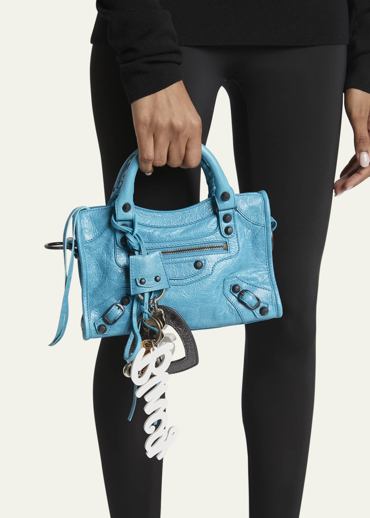 BALENCIAGA シティ ミニ Balenciaga Le City Mini Leather Top-Handle Bag - Bergdorf Goodman