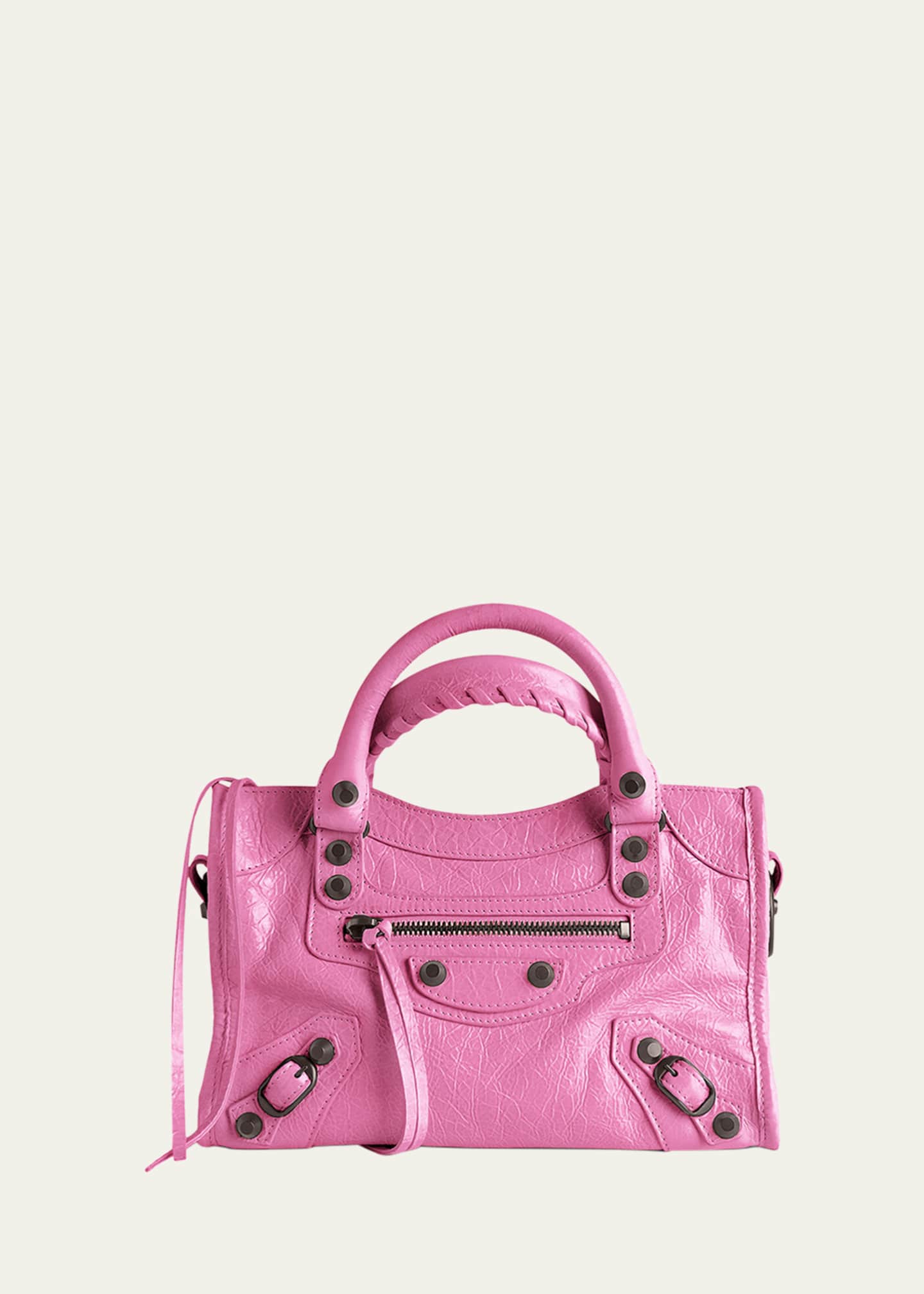 Balenciaga Le City Mini Leather Top-Handle Bag Image 1 of 6