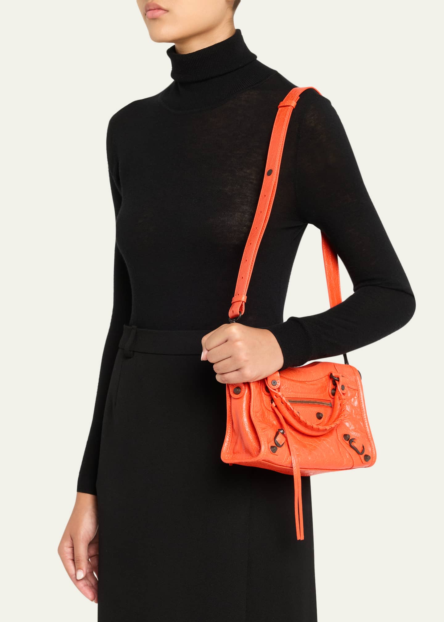 Balenciaga Le City Mini Leather Top-Handle Bag - Bergdorf Goodman