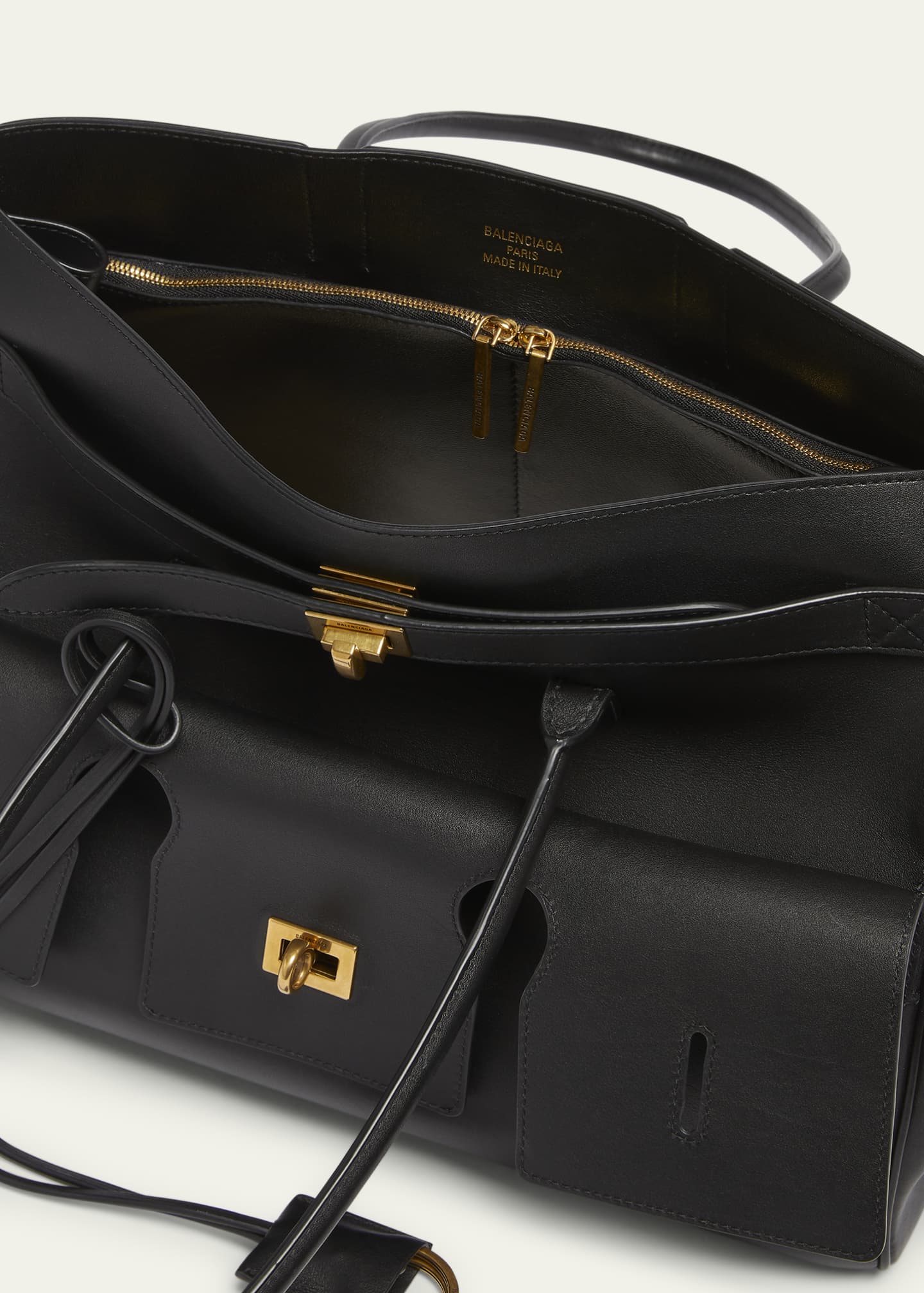 【関税&送料込】Balenciaga Black Leather Medium Bel Air Shou BALENCIAGA Bel Air Medium Black Leather Carry All Bag New | eBay