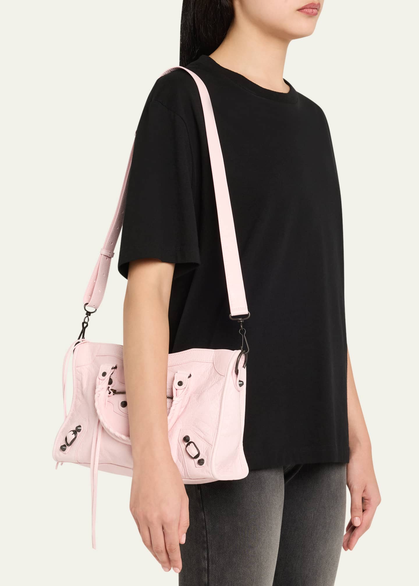 Le City Small Leather Top-Handle Bag