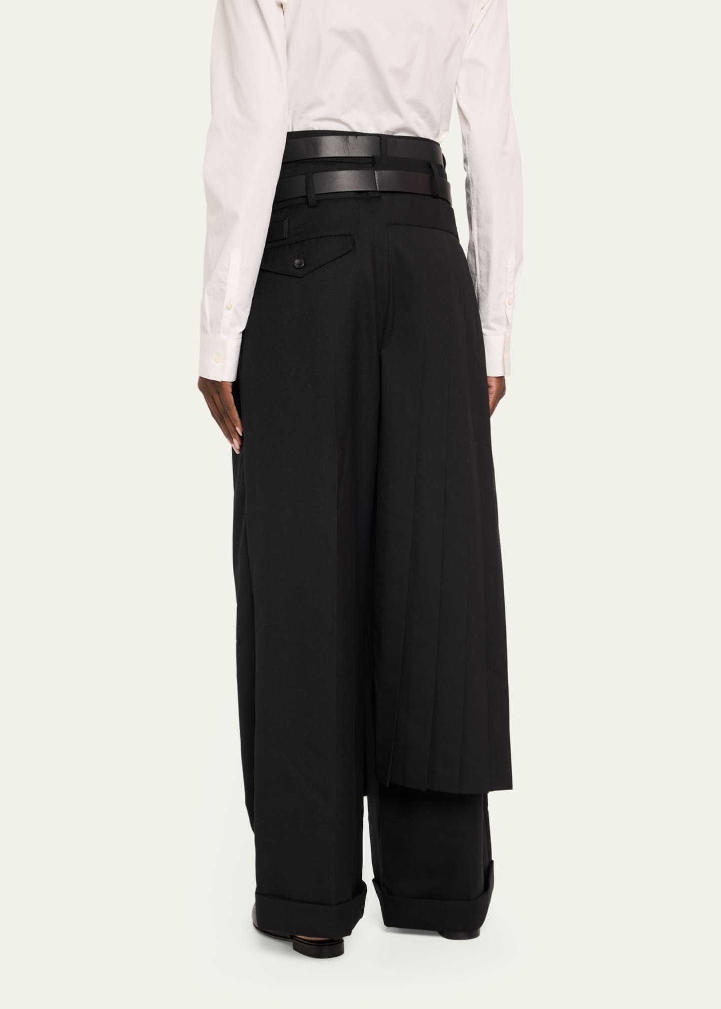 Skirt pants wool best sale