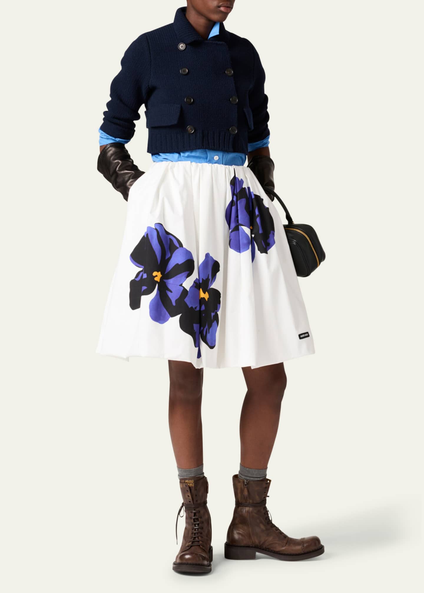 Miu miu cropped jacket top